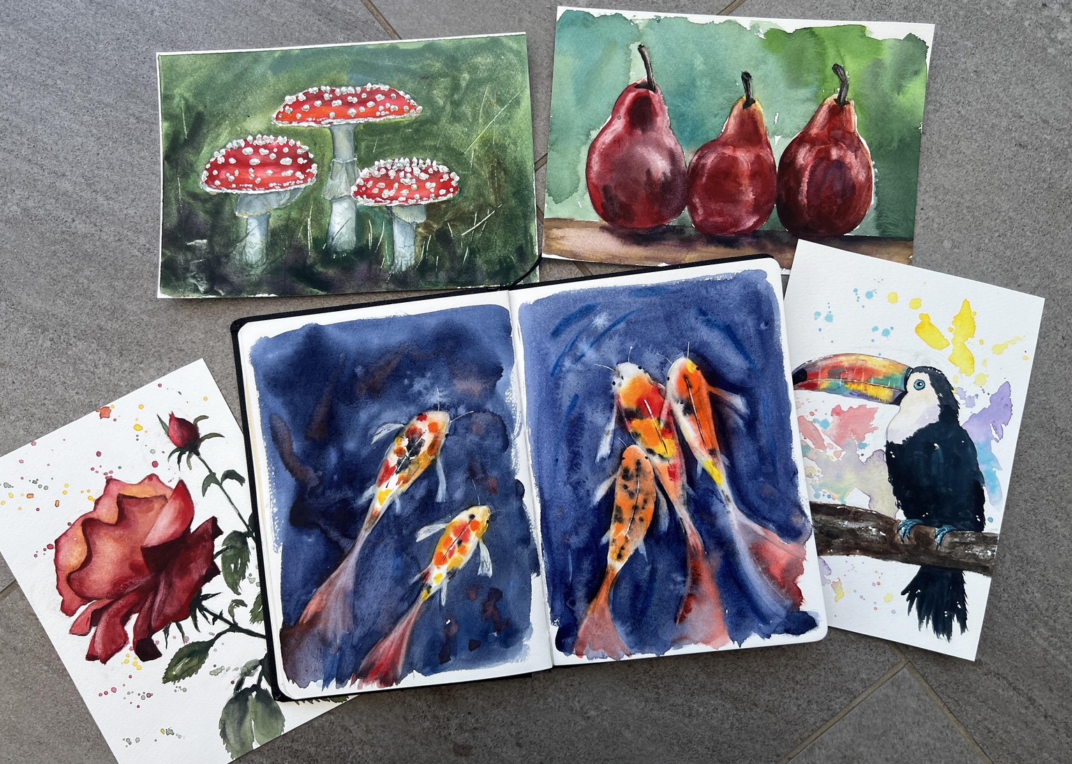Watercolor challenge with Jane-Beata - image 1 - student project