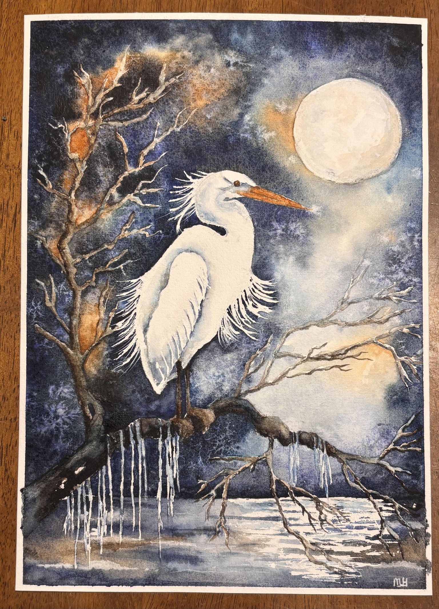 Heron By Moonlight - image 1 - student project