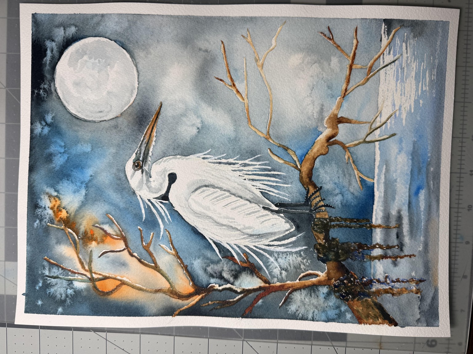 White heron - image 1 - student project