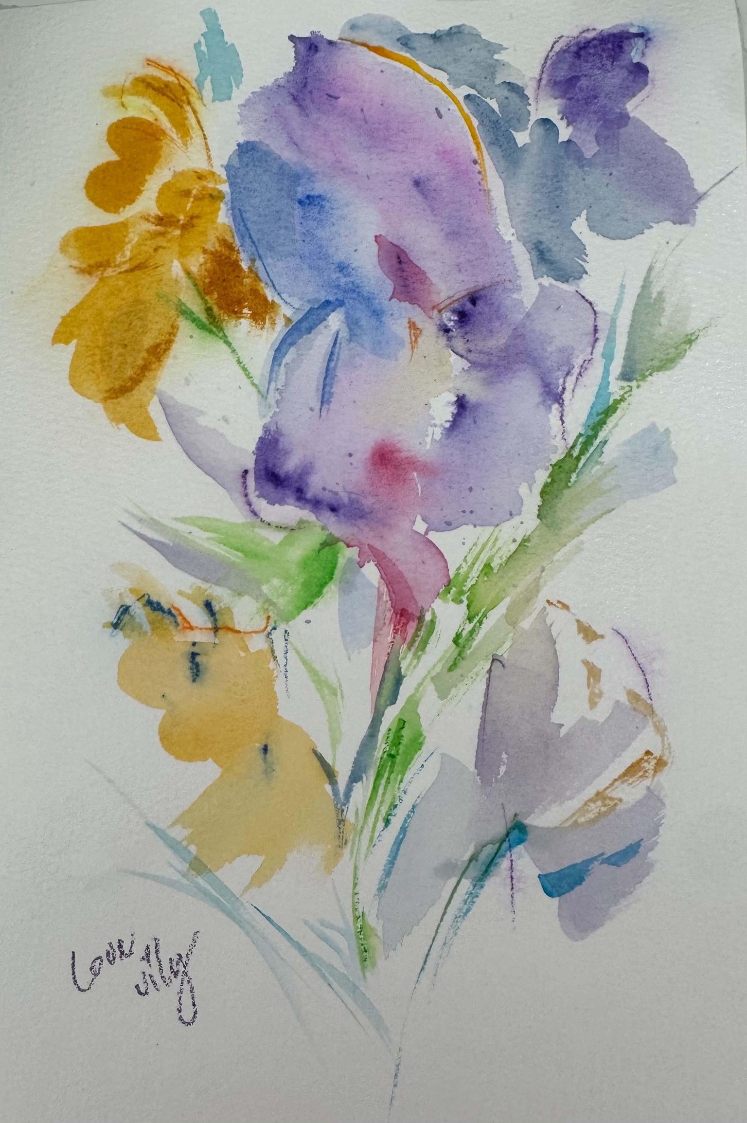 Free Watercolor Florals - image 1 - student project