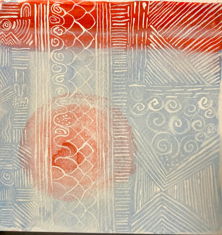 Watercolor and Gouache Snowflakes - image 2 - student project