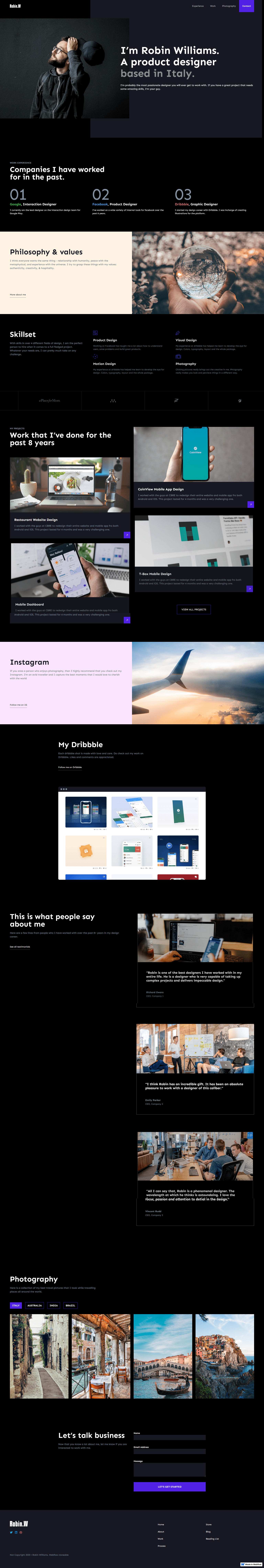 Portfolio Website Design Completed - image 1 - student project