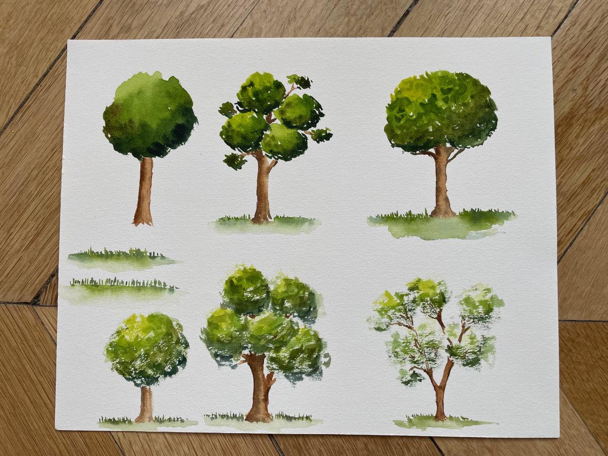 Painting trees with Sharone - image 1 - student project