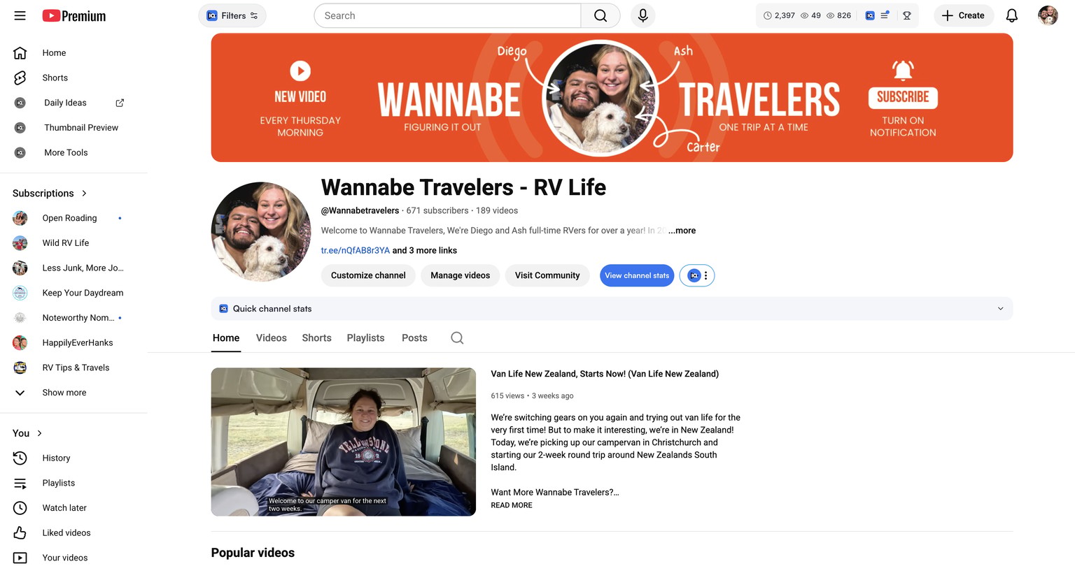 Wannabe Travelers - RV Life - image 1 - student project