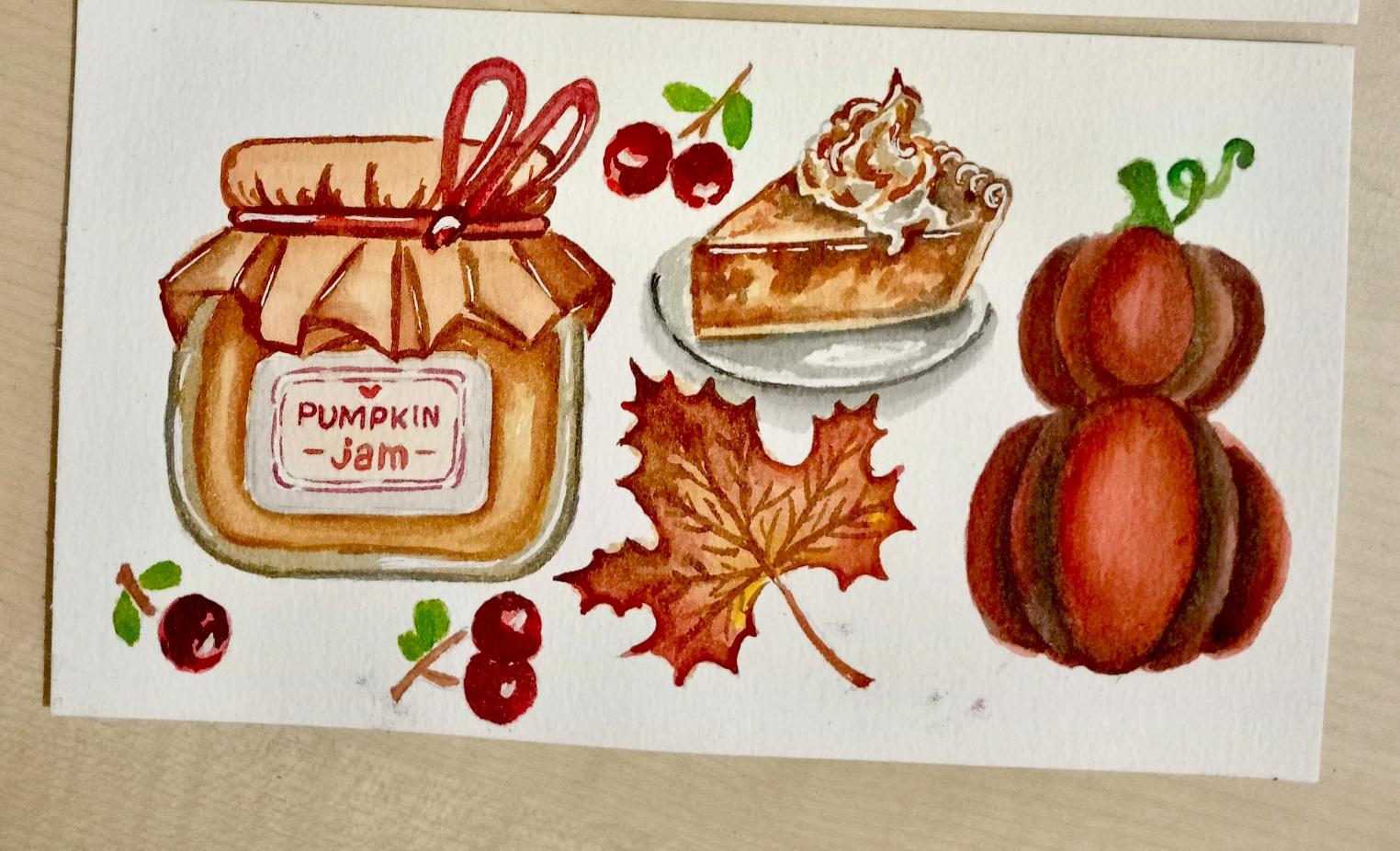 Autumn theme painting by Leeda - image 2 - student project