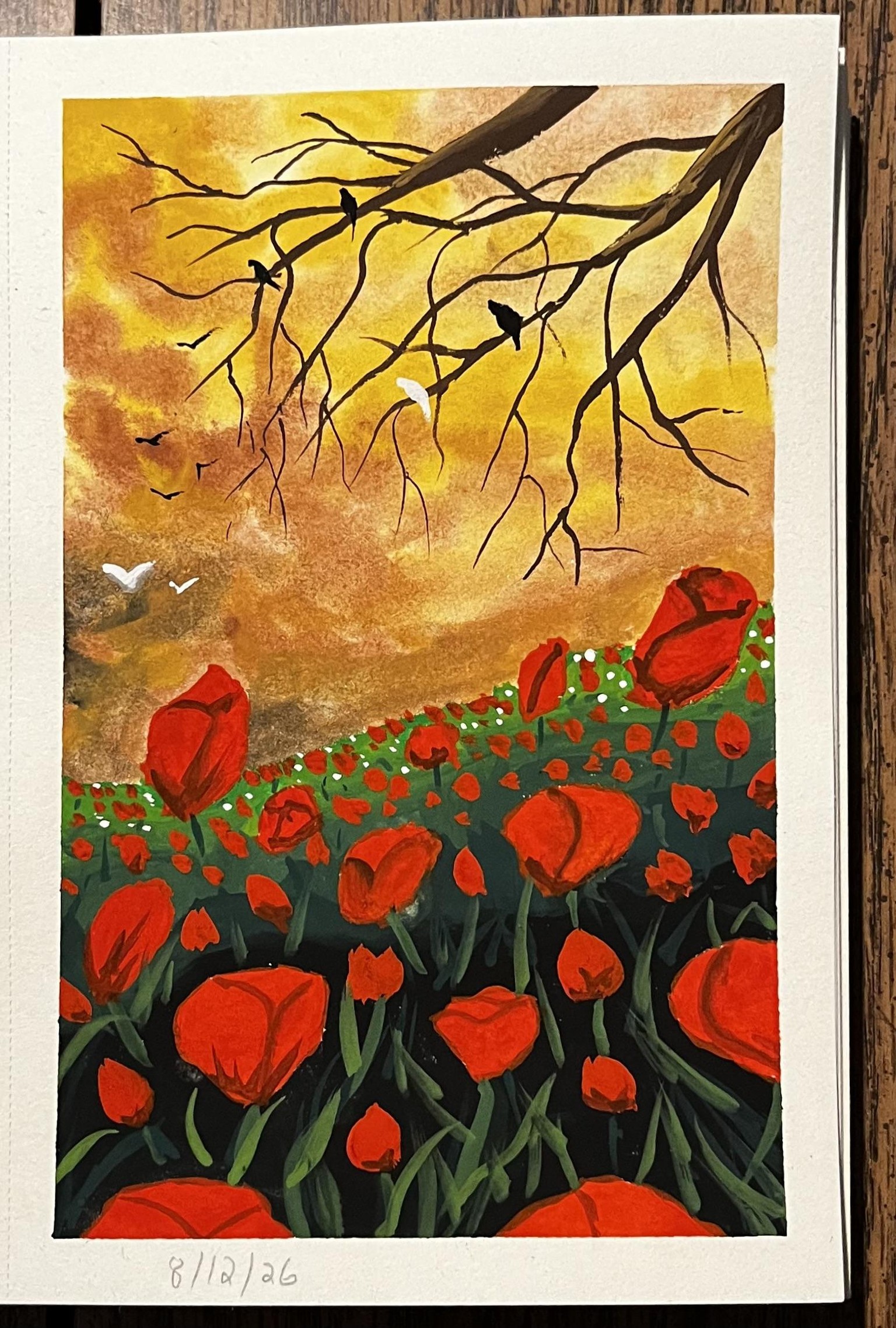 Gouache landscapes - image 3 - student project