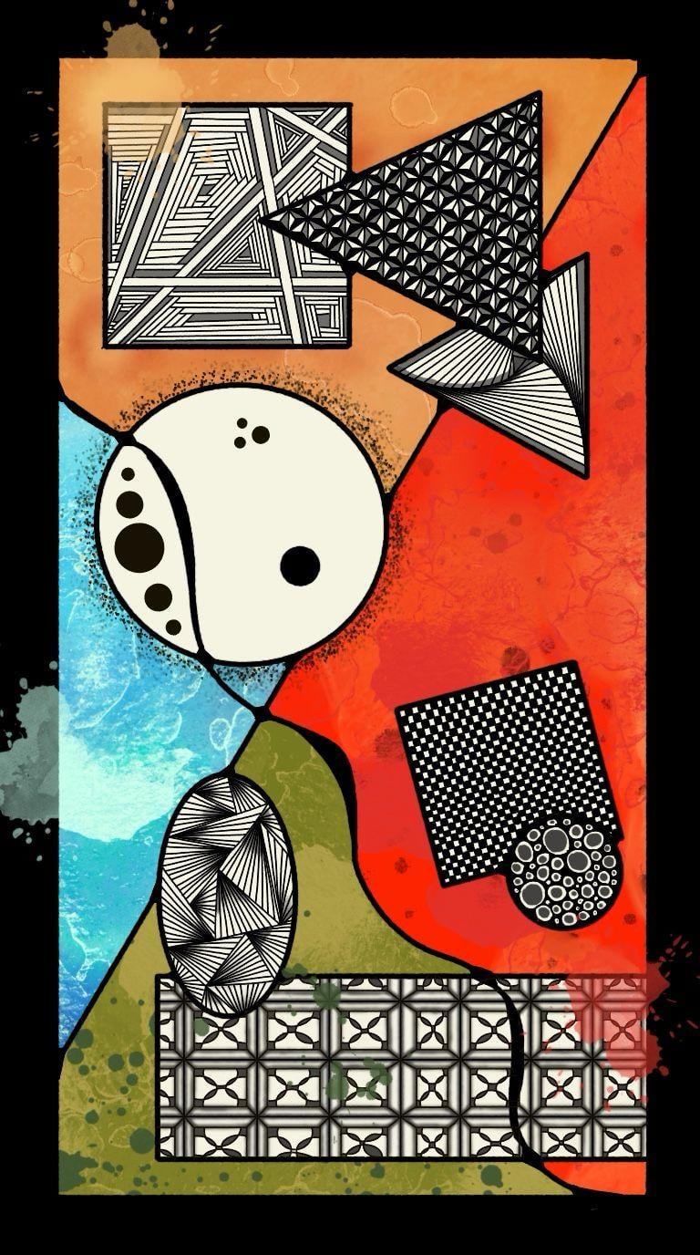 Digital abstract watercolor - image 1 - student project