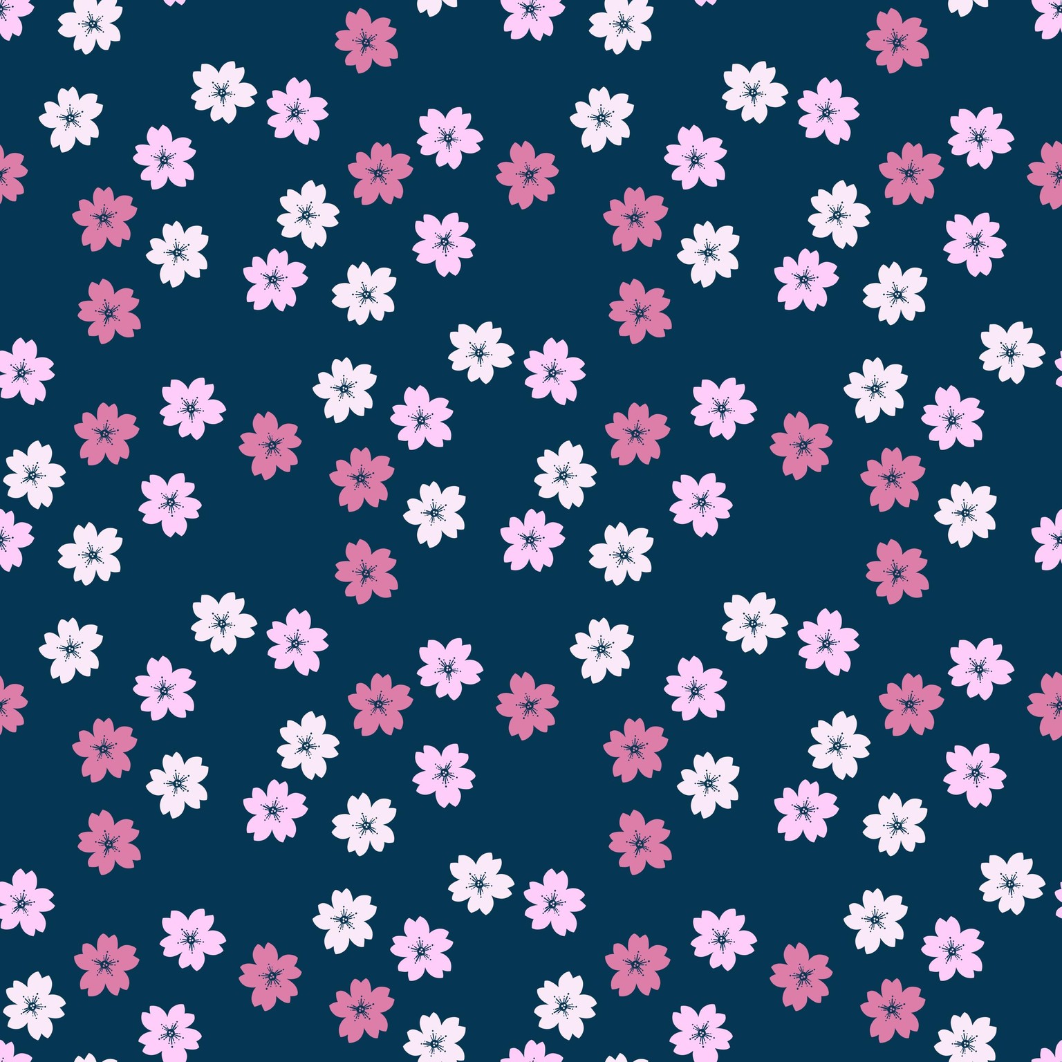 Sakura Pattern - image 1 - student project