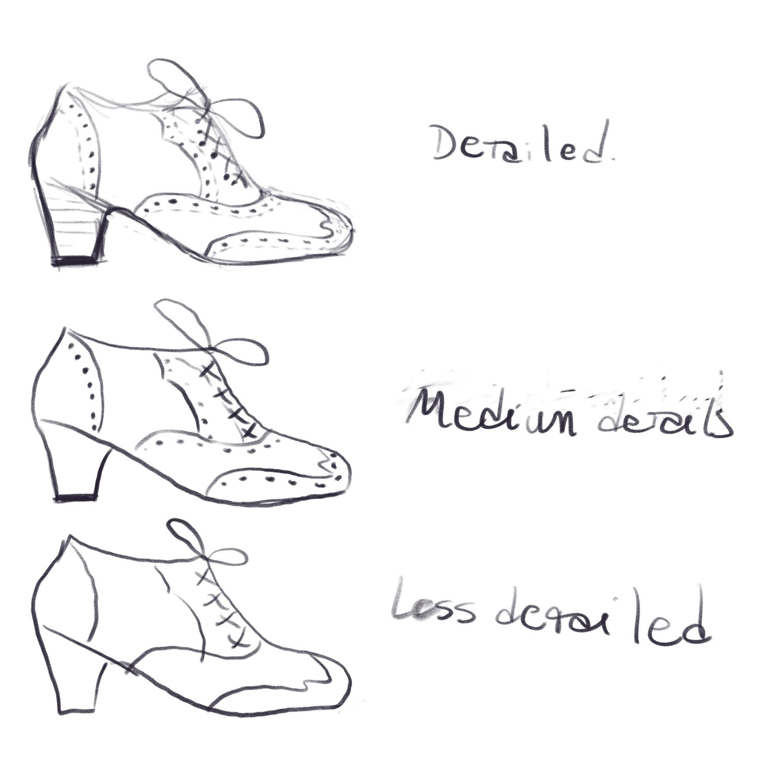 Oxford shoes stylization - image 2 - student project