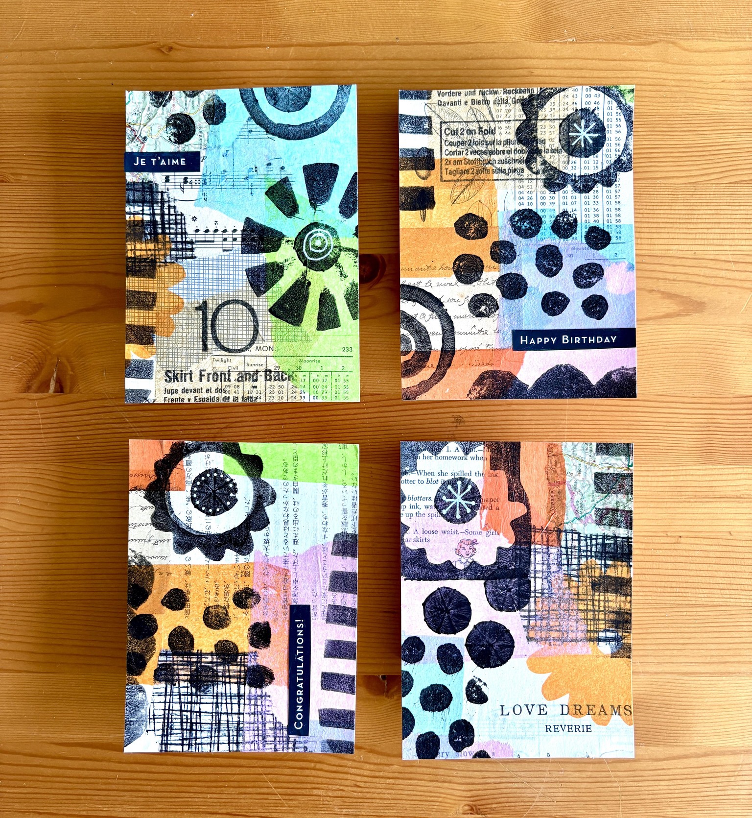 Collage and Stamp Postcard collection - image 1 - student project