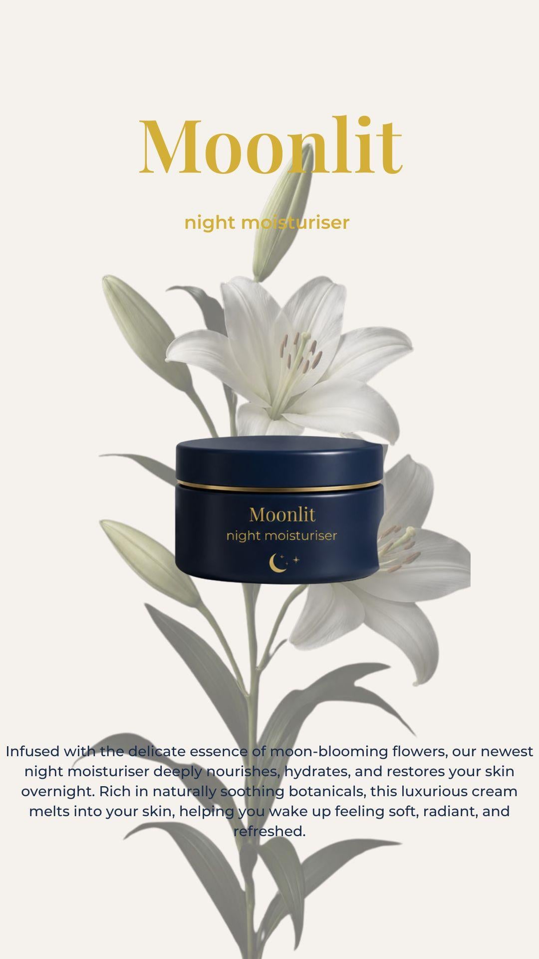 Moonlit; night moisturiser - image 1 - student project
