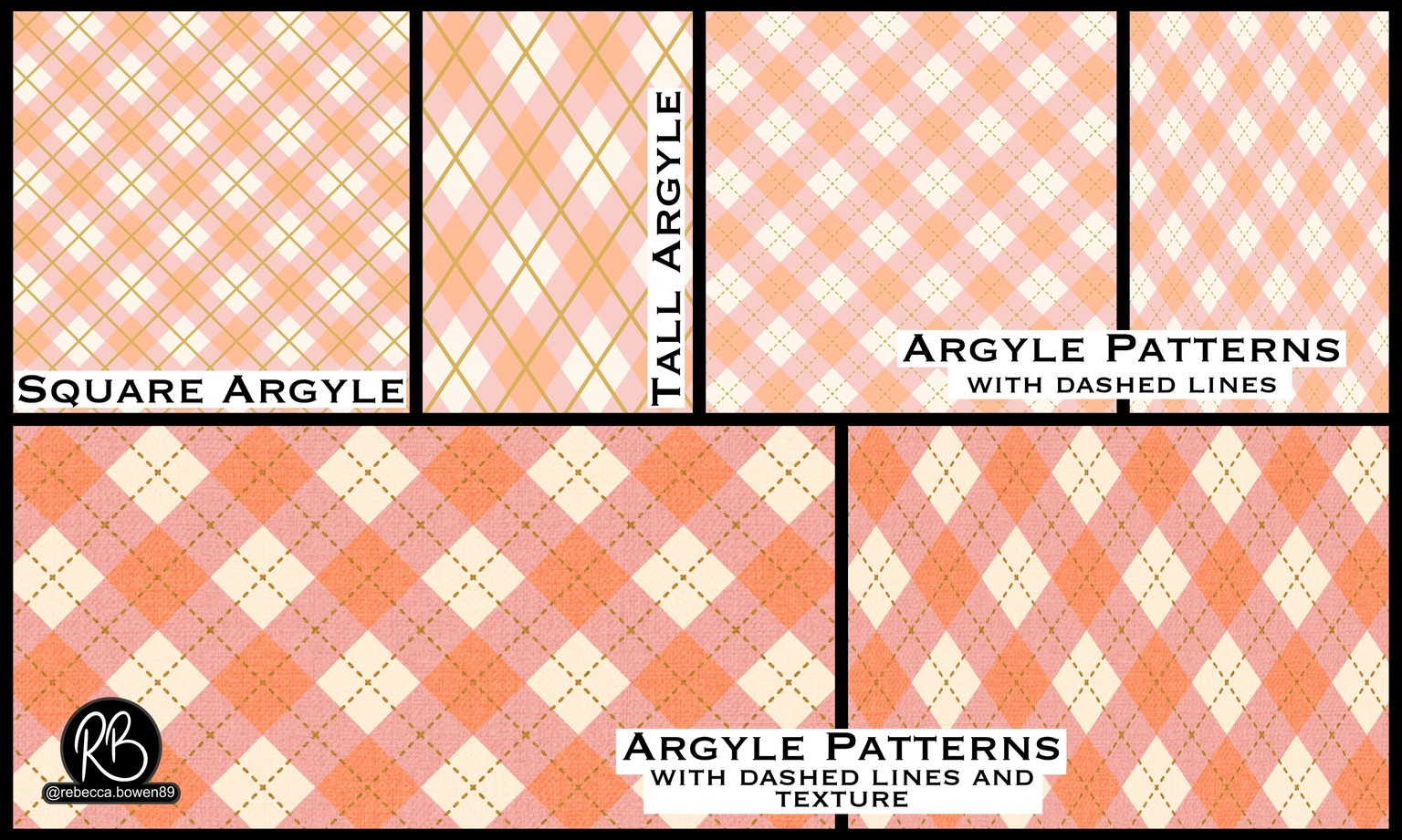 Argyle Seamless Patterns - image 2 - student project