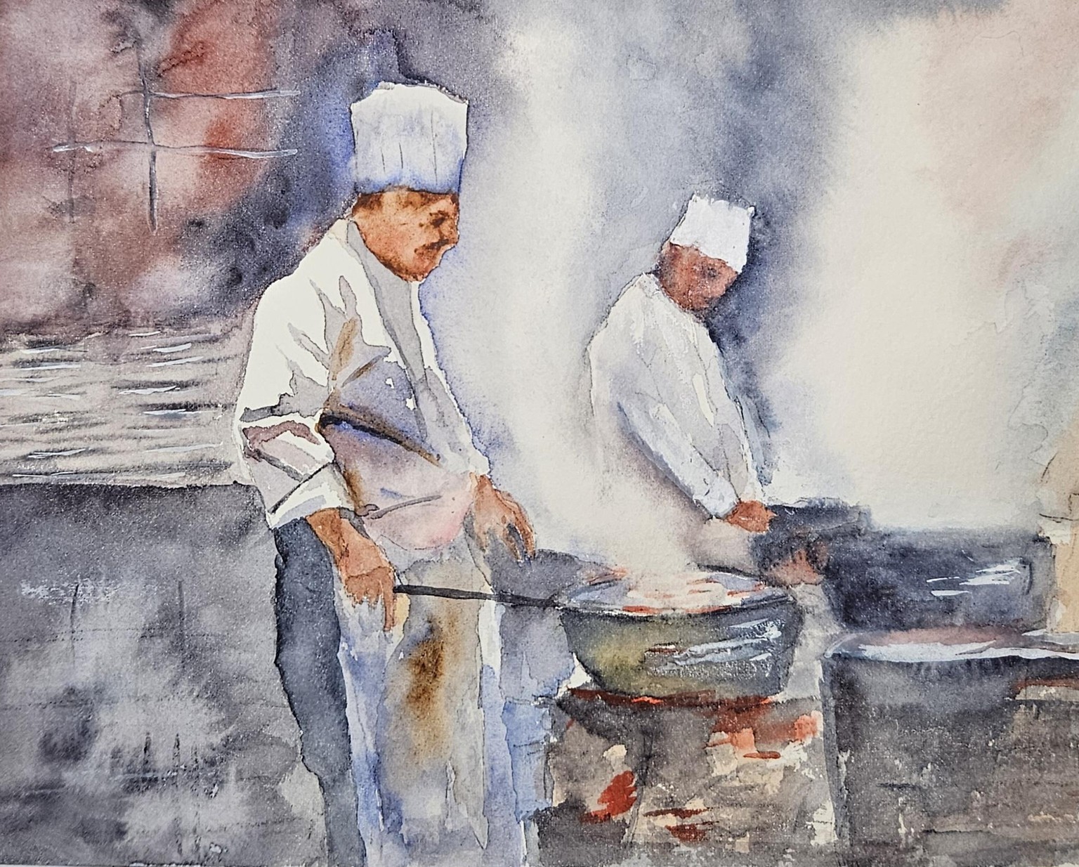 Kitchen chef and steam - image 1 - student project