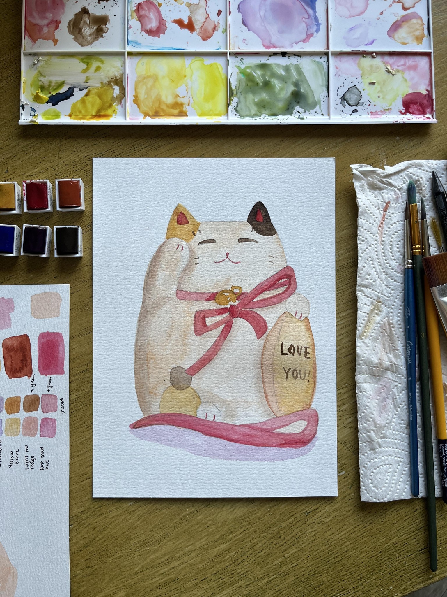 Japanese Inspired Watercolour Illustrations - image 1 - student project