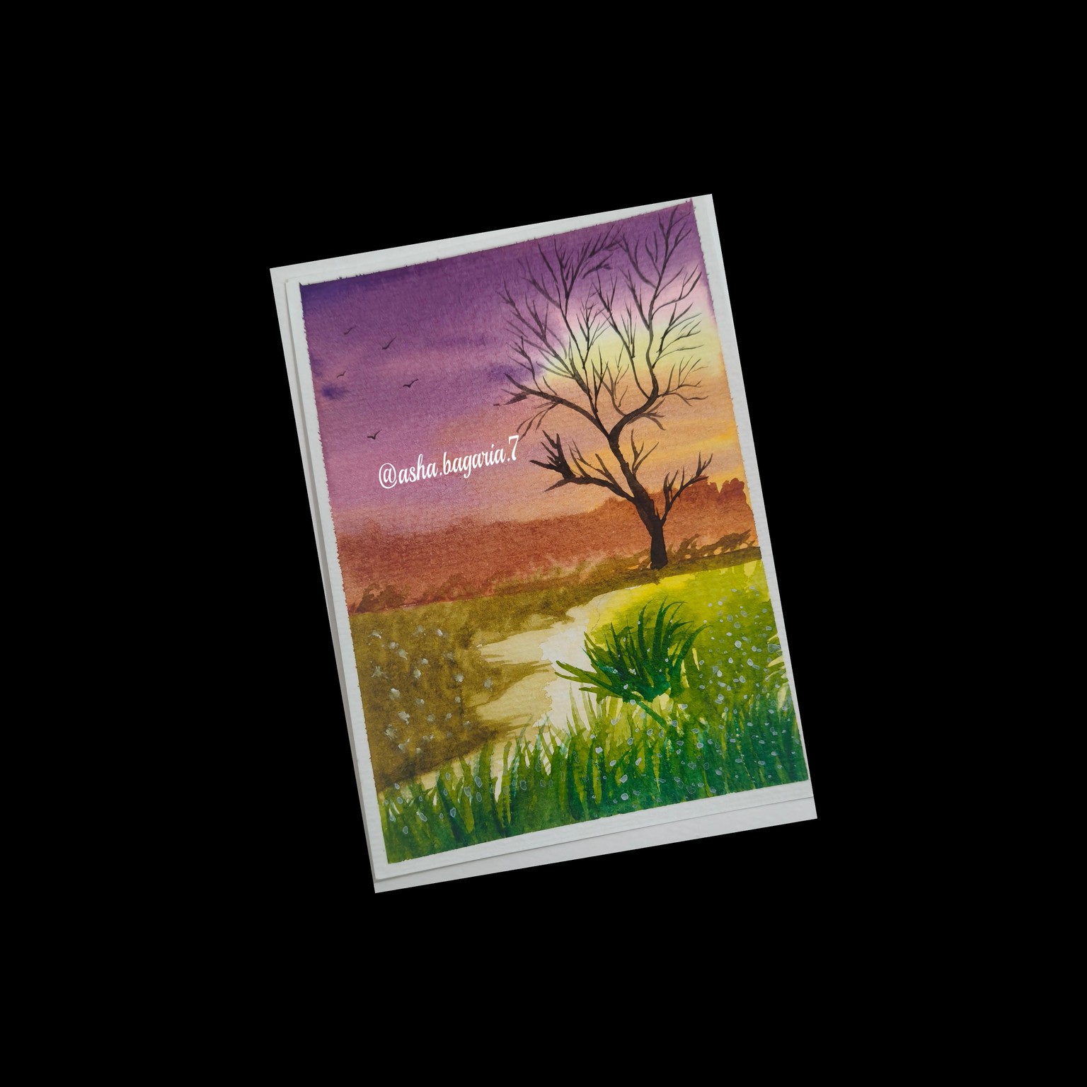 Loose and expressive spring watercolor landscape - image 3 - student project