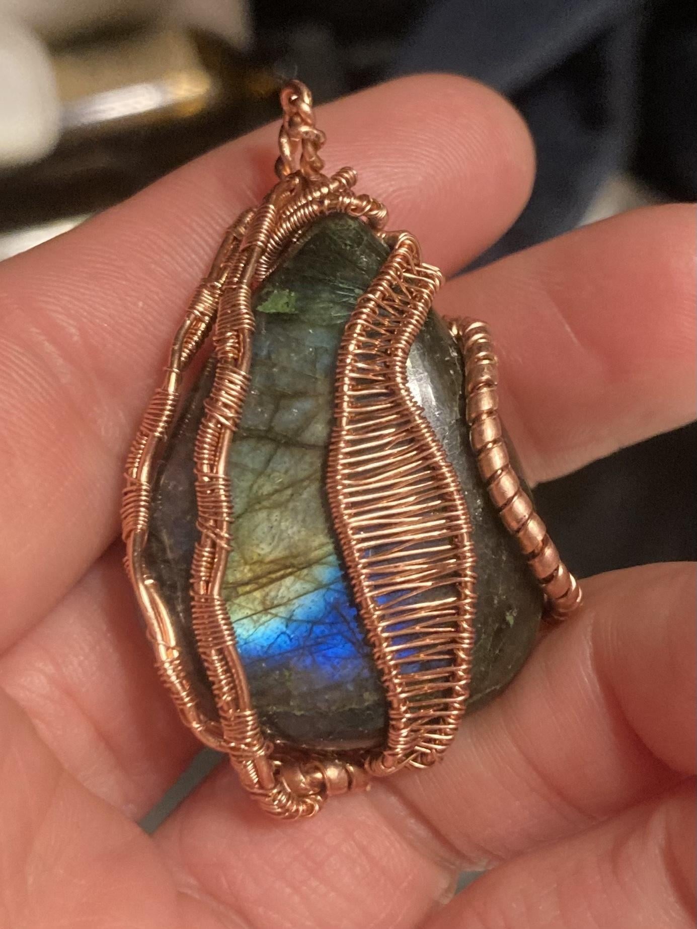 My first wire-wrapped stone! - image 1 - student project