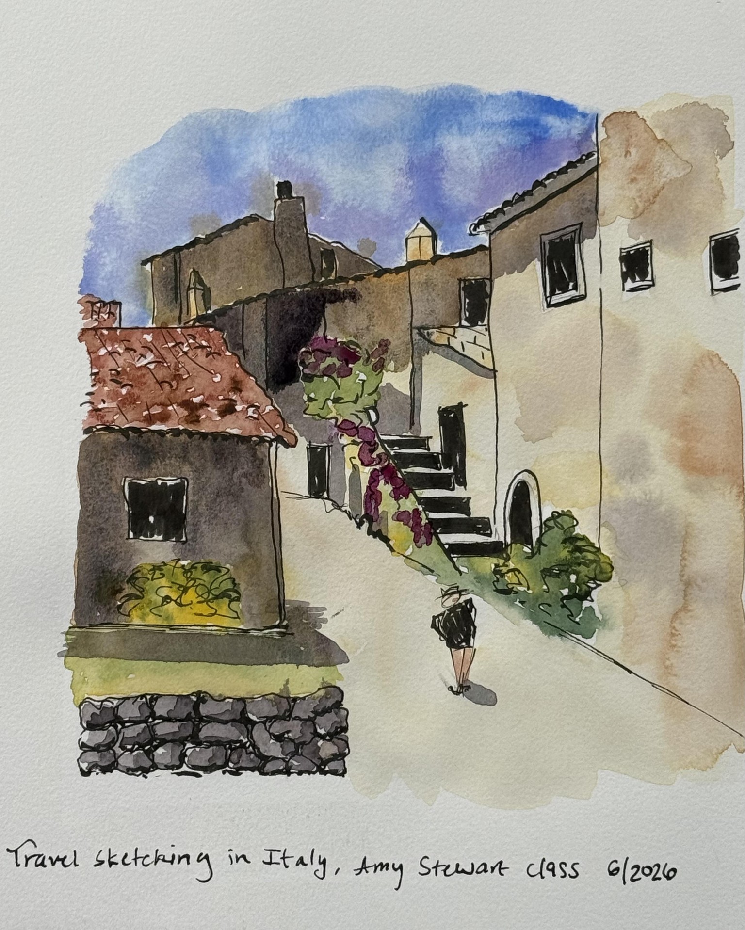 Travel sketching in Italy with Amy - image 1 - student project
