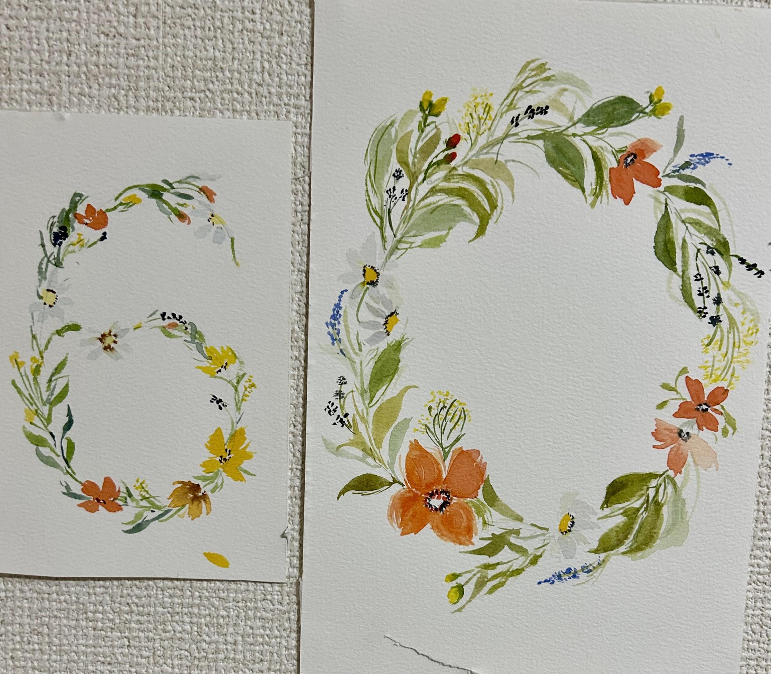 Orange flower wreath - image 1 - student project
