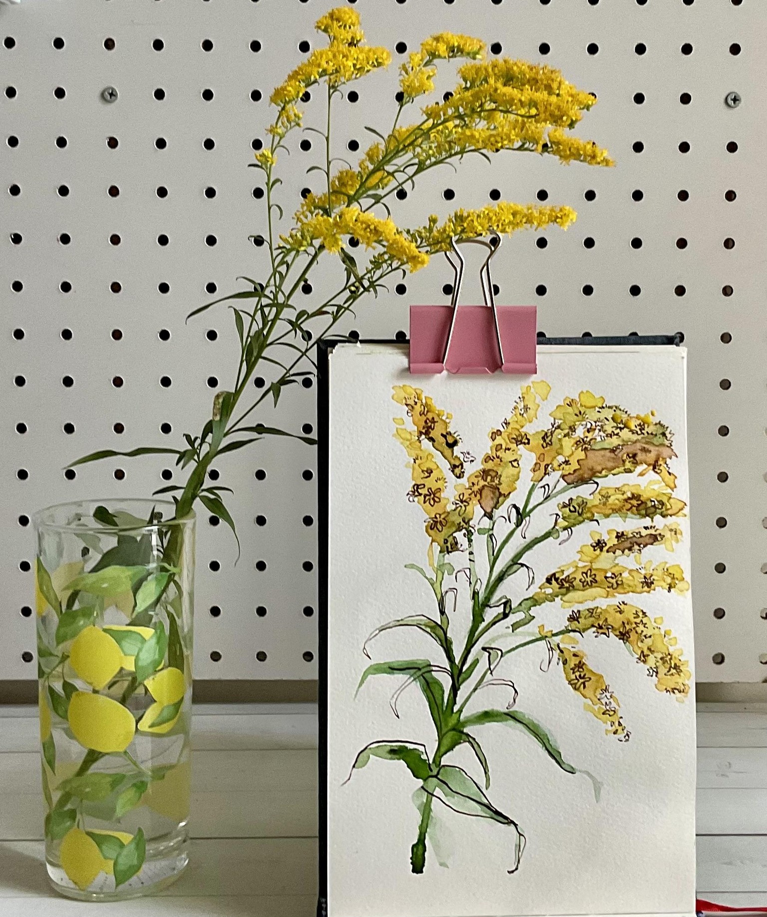 Goldenrod Floral Watercolor - image 1 - student project