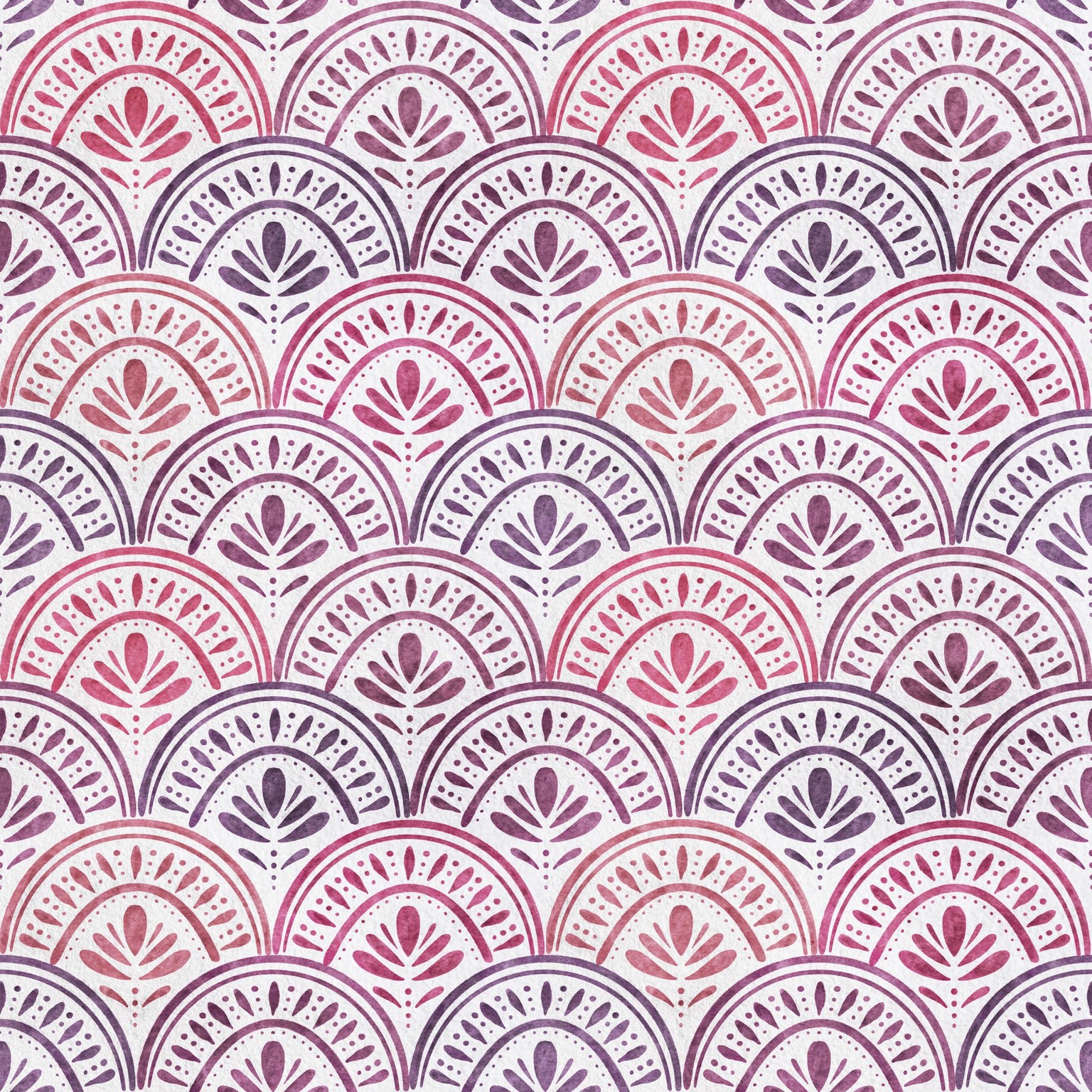 Pink & purple scallop pattern - image 2 - student project