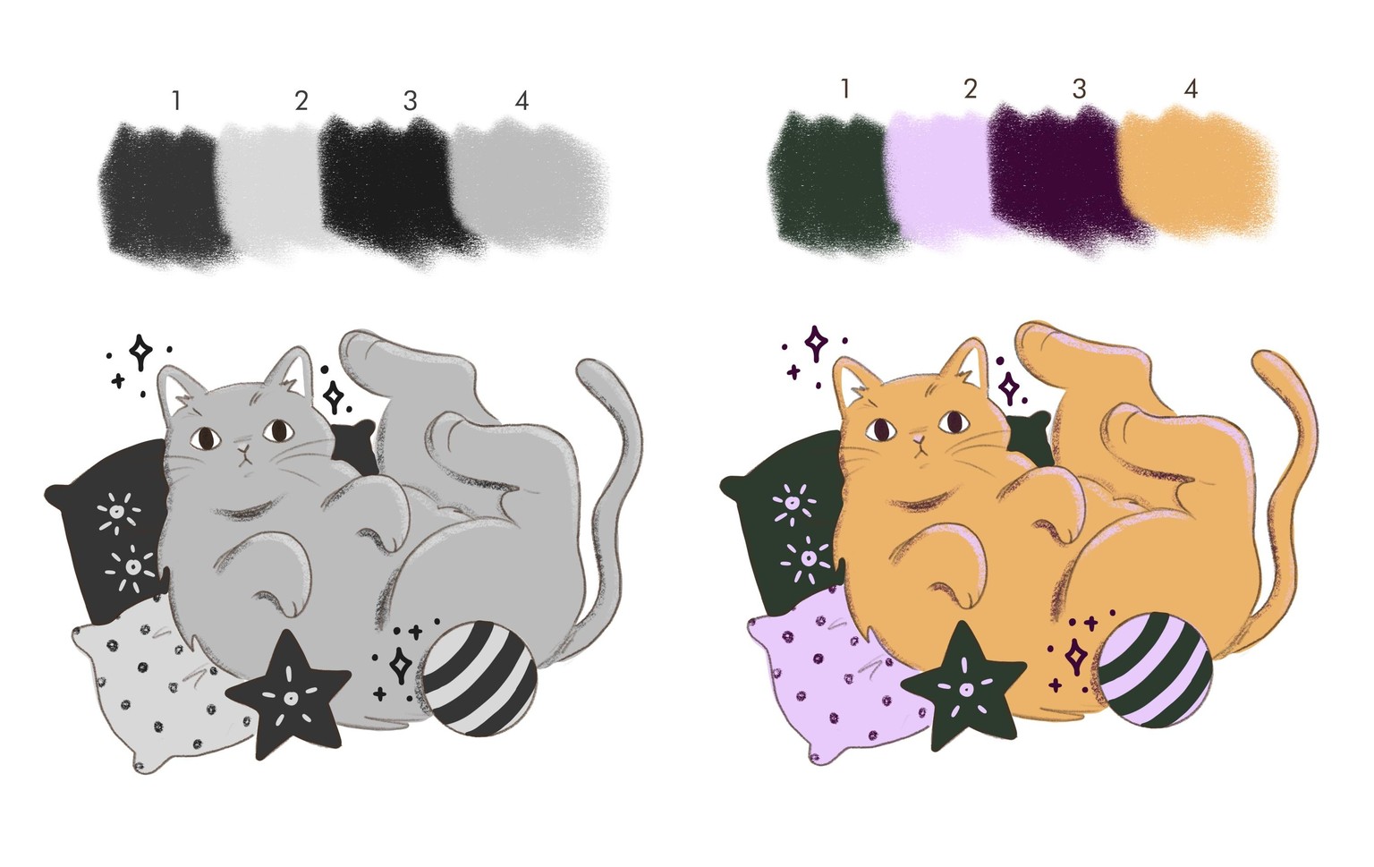 Value Study Kitty Palette - image 1 - student project