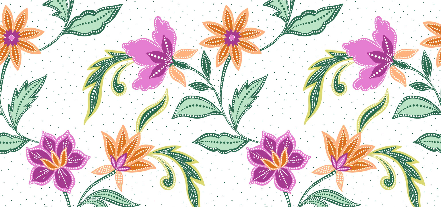A Dot Floral Pattern - image 2 - student project