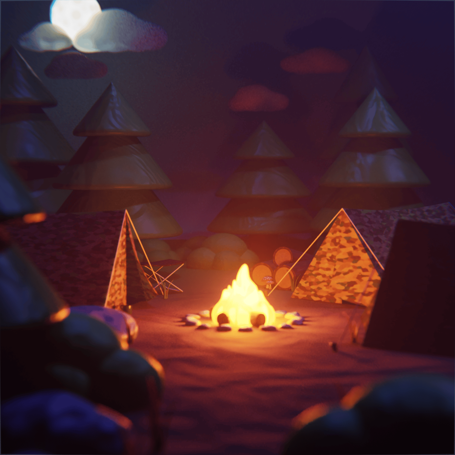 Chill Military Campsite - image 1 - student project