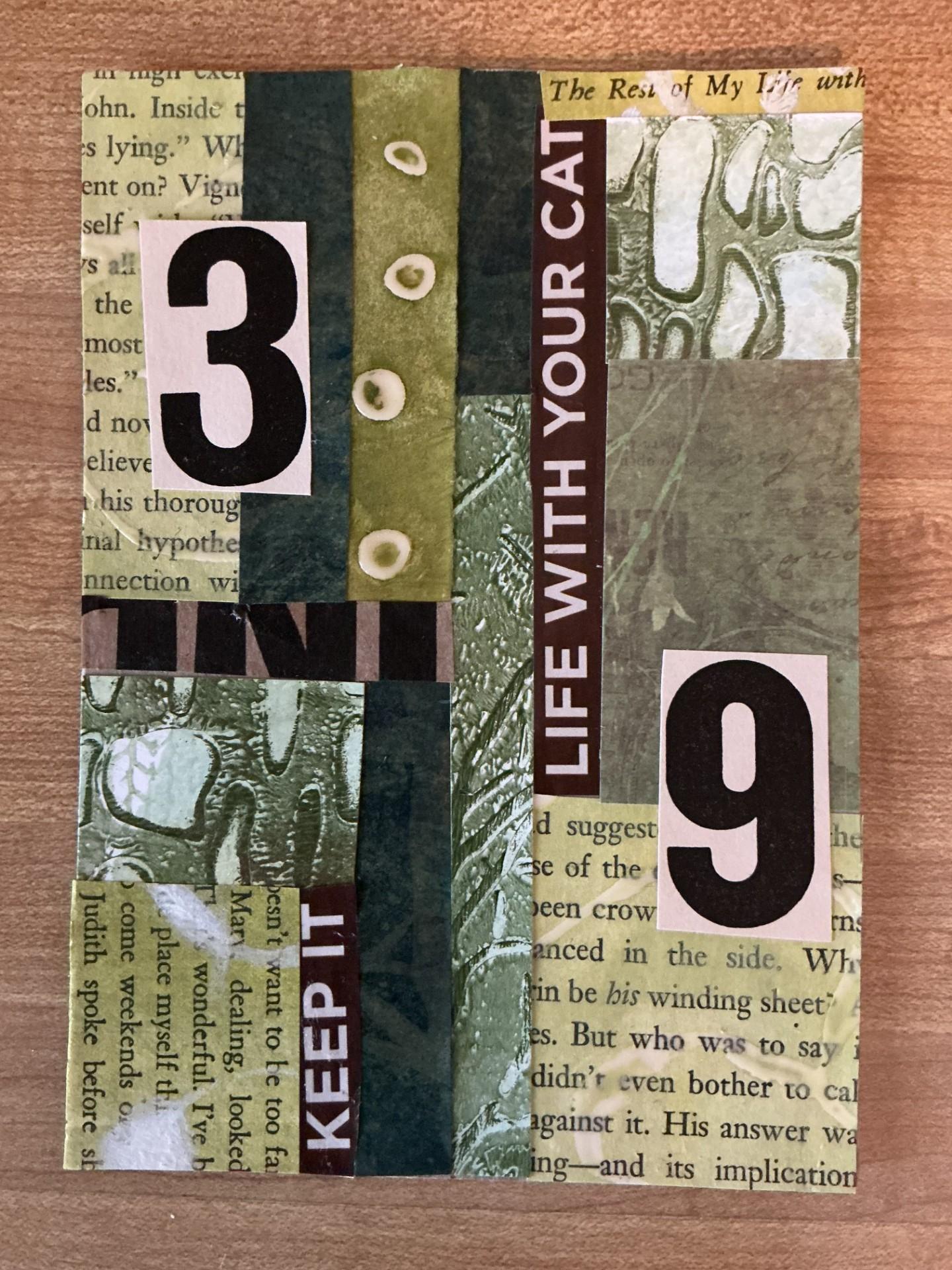 Postcard Collages in Pink, Green & Blue - image 3 - student project