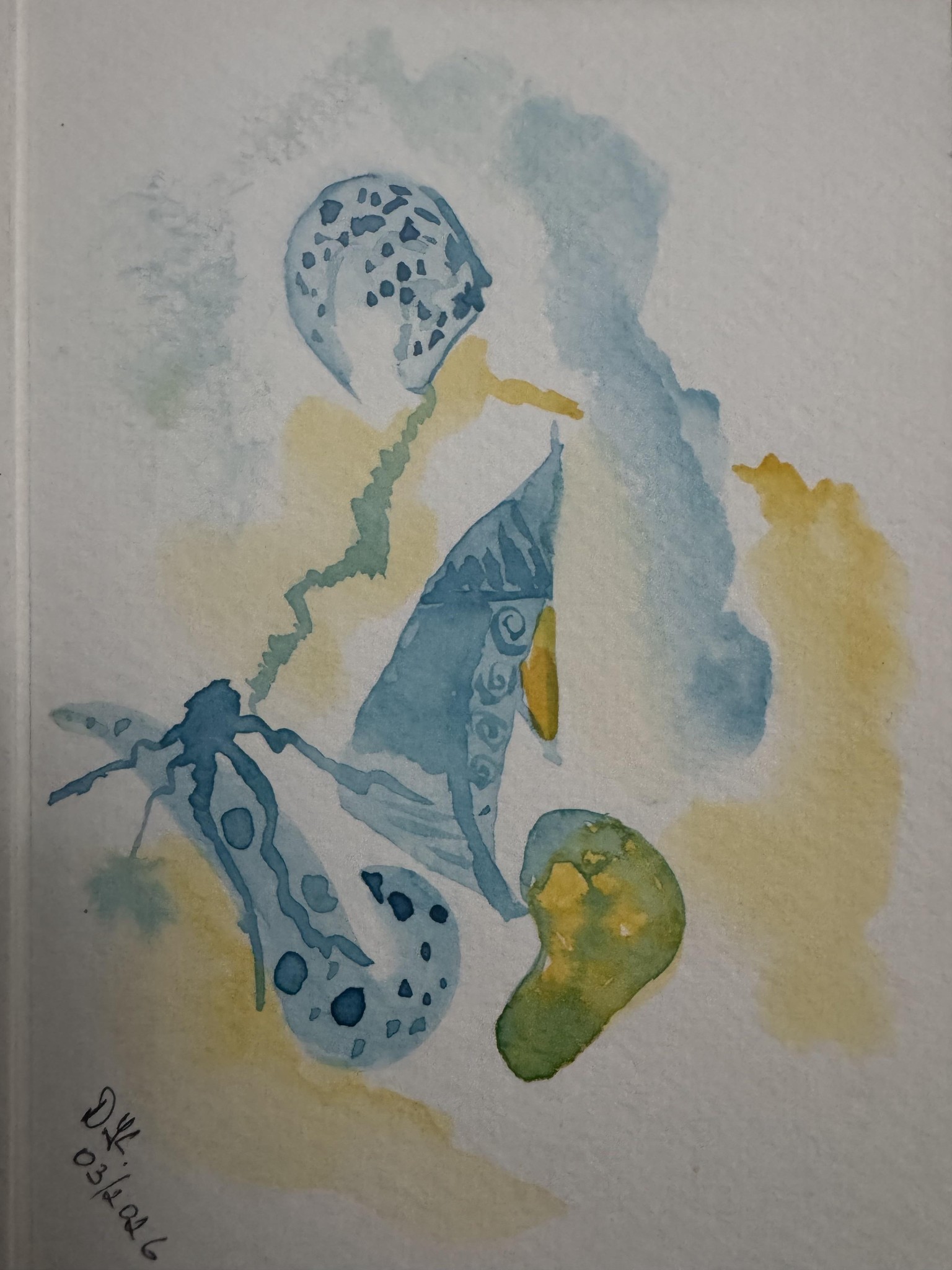Abstract Watercolor Paintings - image 4 - student project