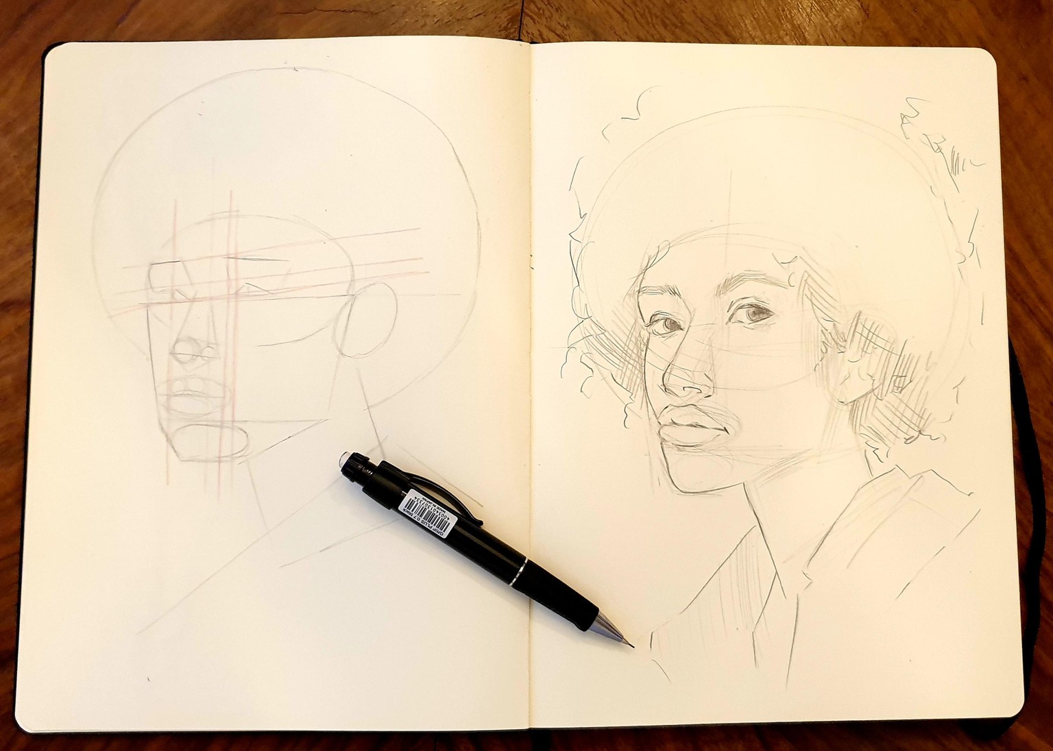 Drawing heads - image 4 - student project