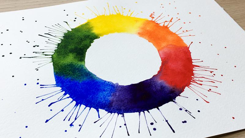 My Watercolor Color Wheel - image 1 - student project