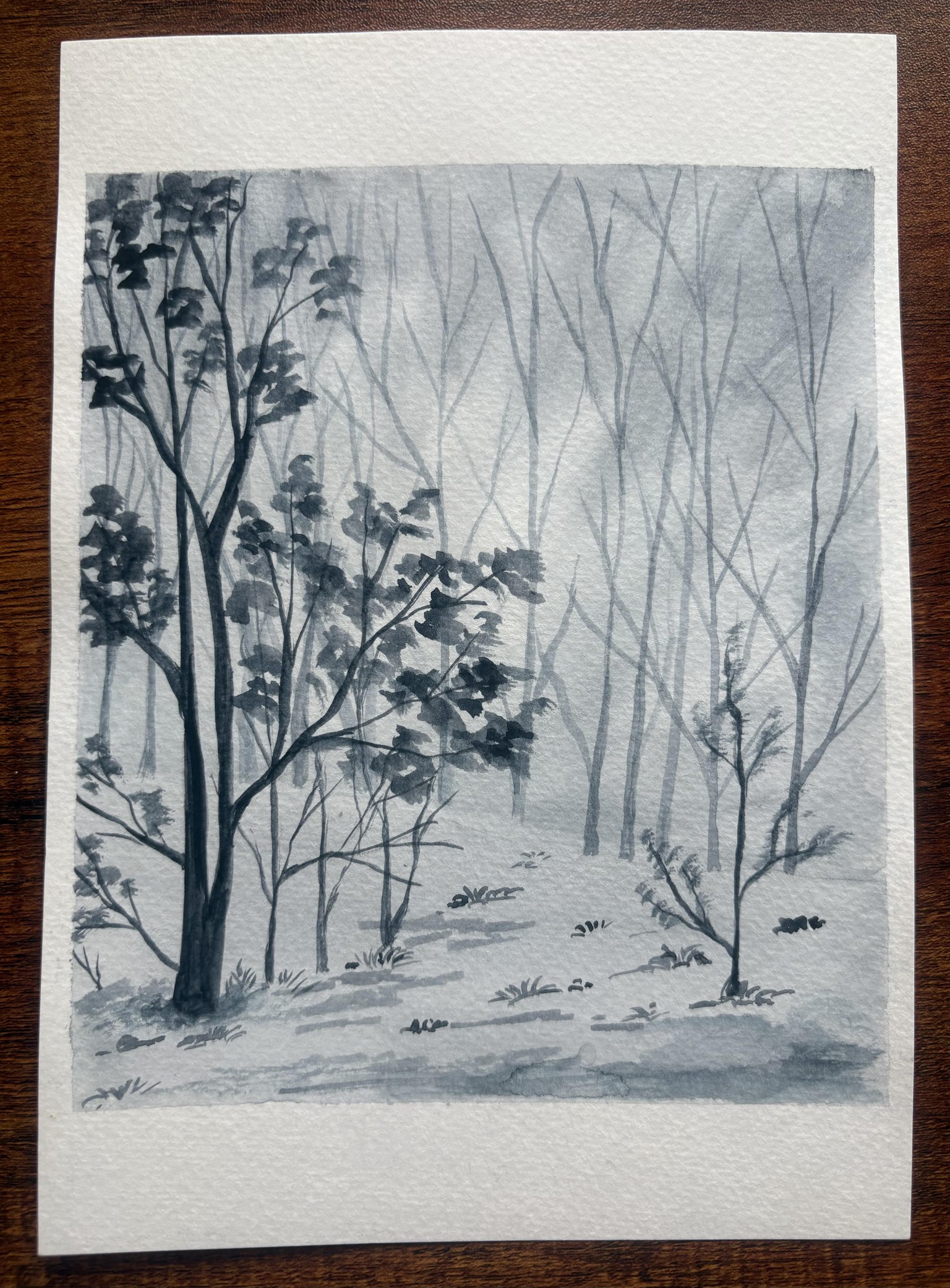 Monochrome Watercolour - image 2 - student project