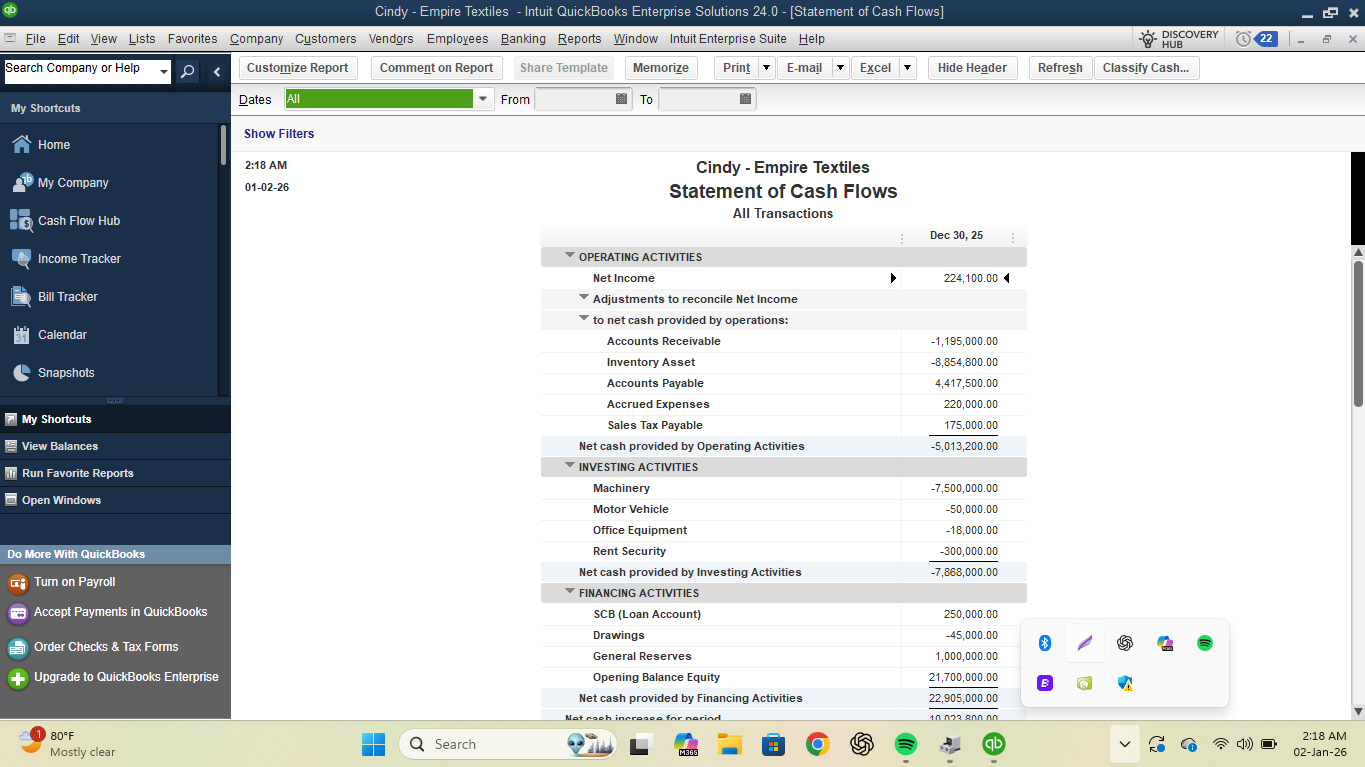 Halimatu Sadiya Abdullai's QuickBooks Project - image 11 - student project