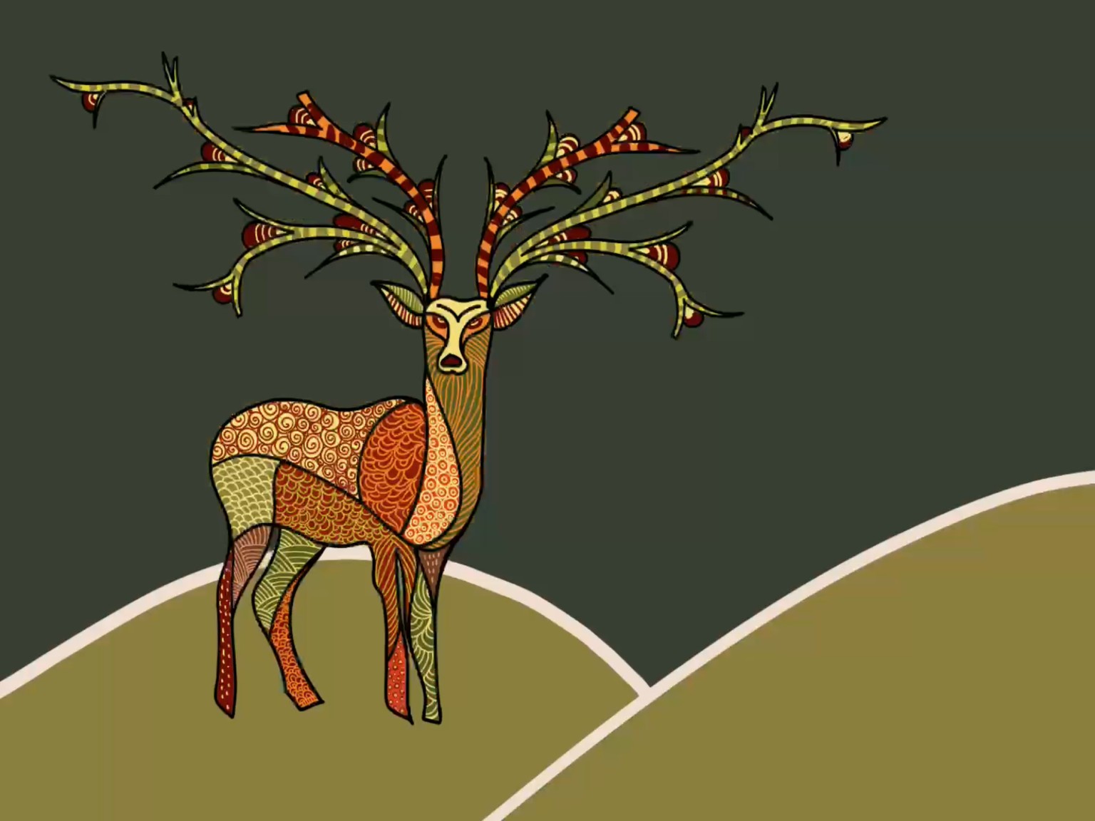 Gond art study - image 4 - student project