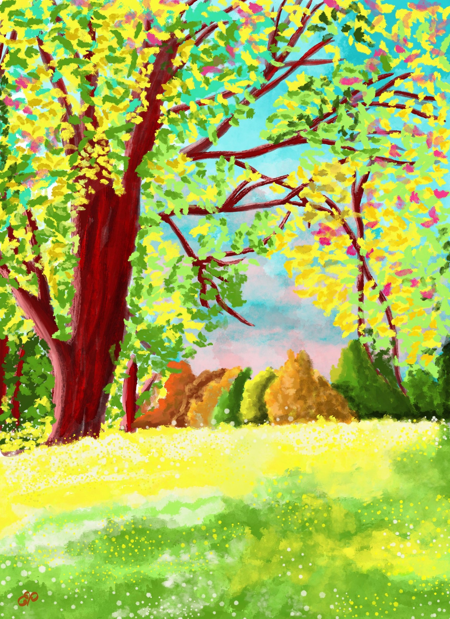 Colourful landscape - image 1 - student project