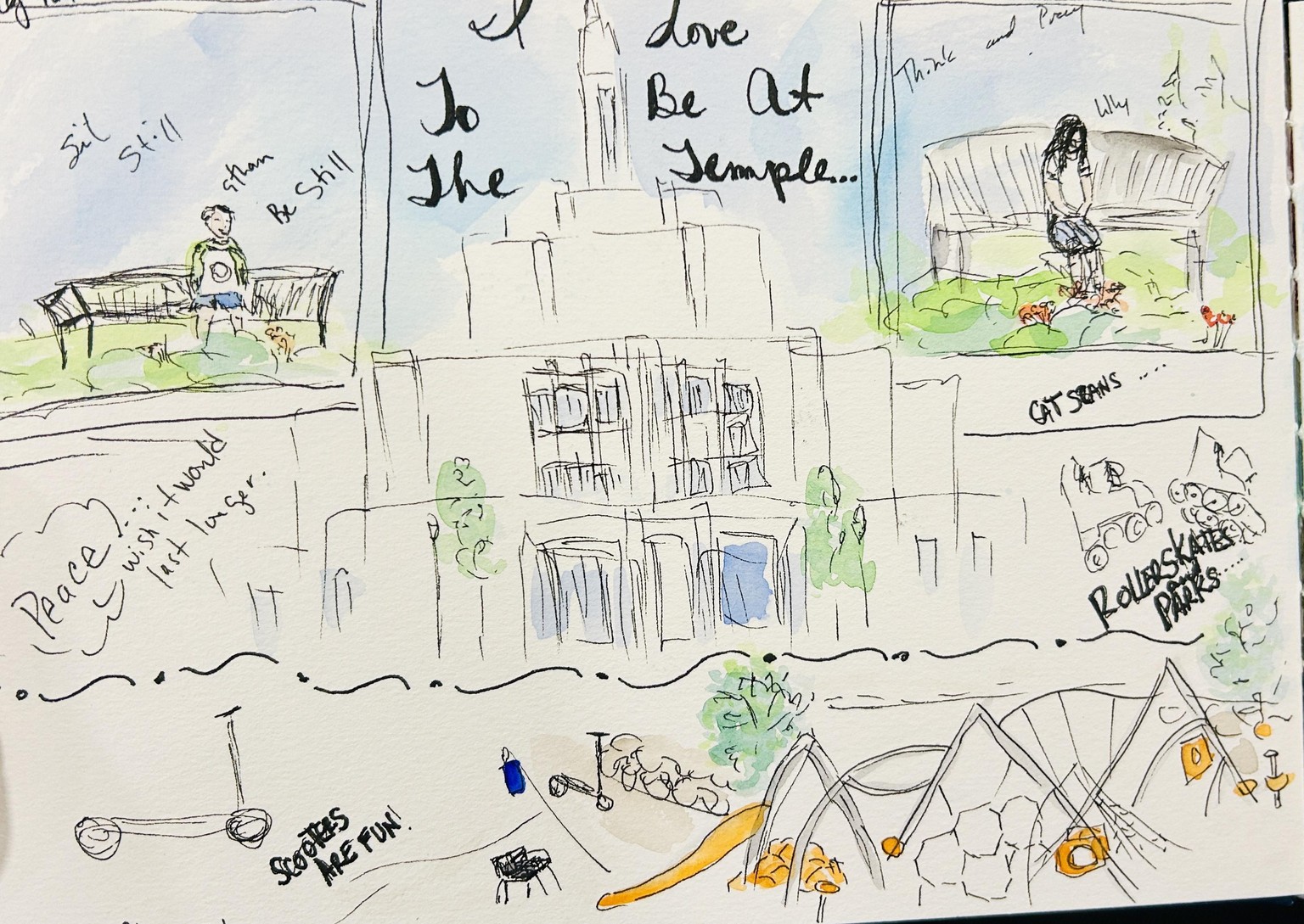 Love Watercolor Journaling. . . . I'll never journal the old way again. - image 1 - student project