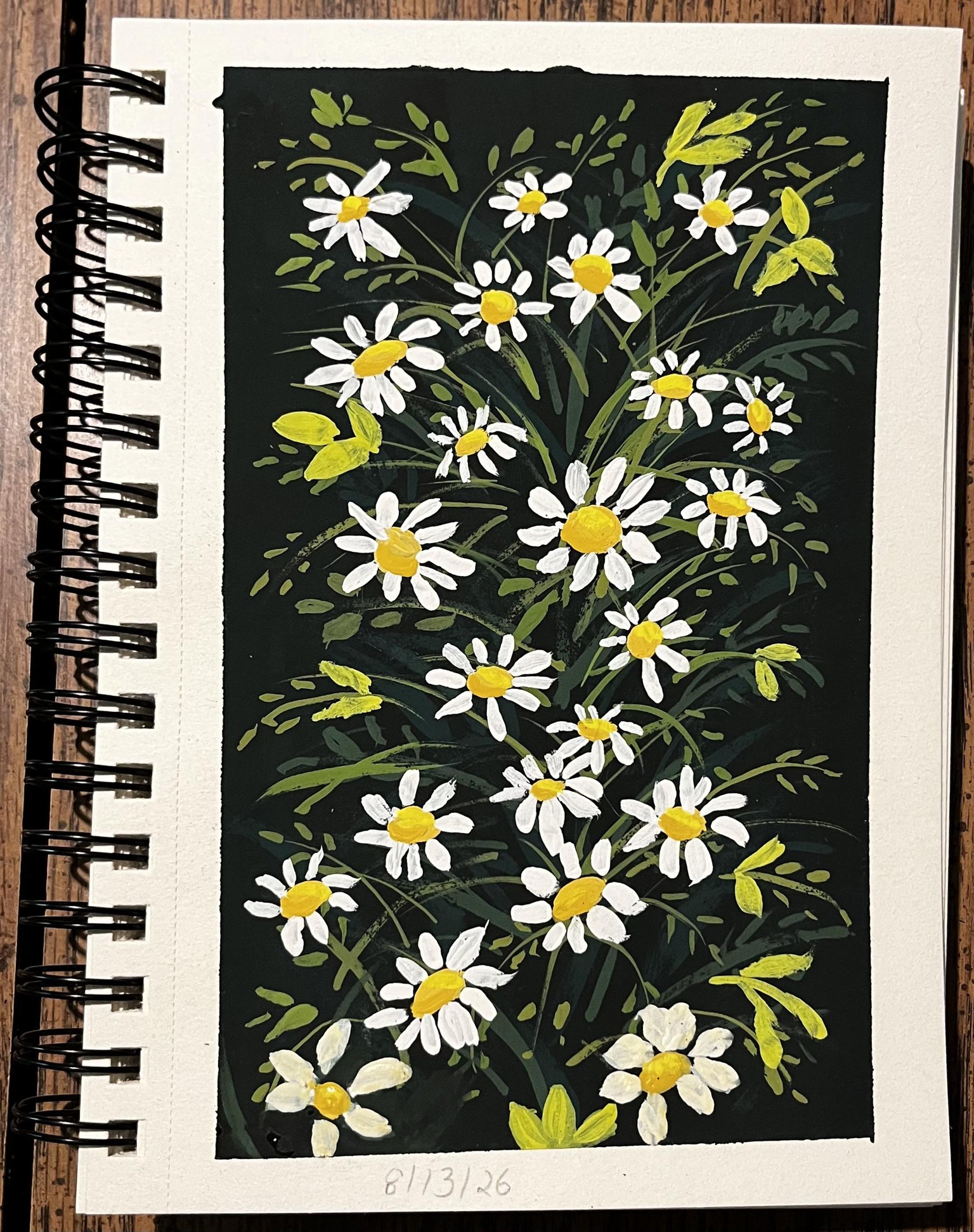 Gouache floral spread - image 1 - student project