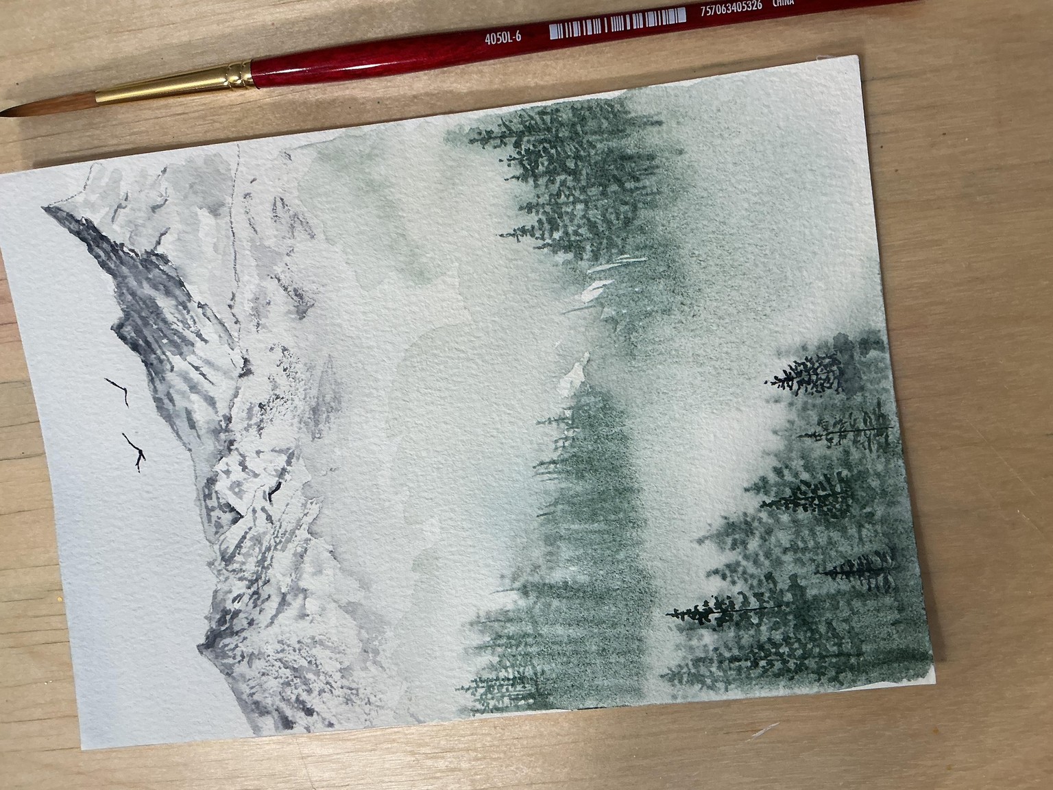 Misty Mountain Top - image 2 - student project