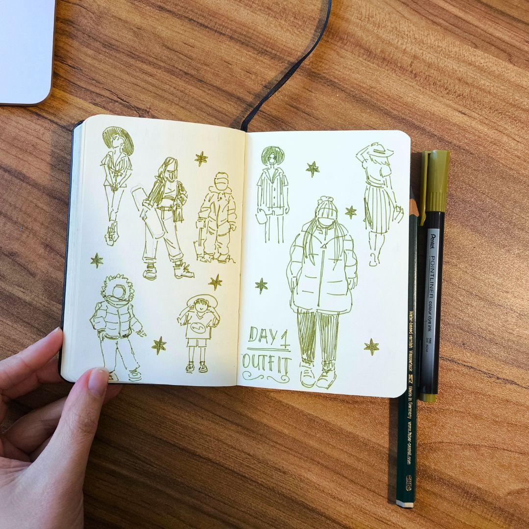 My 3 Days of Sketching People 👀 - image 1 - student project