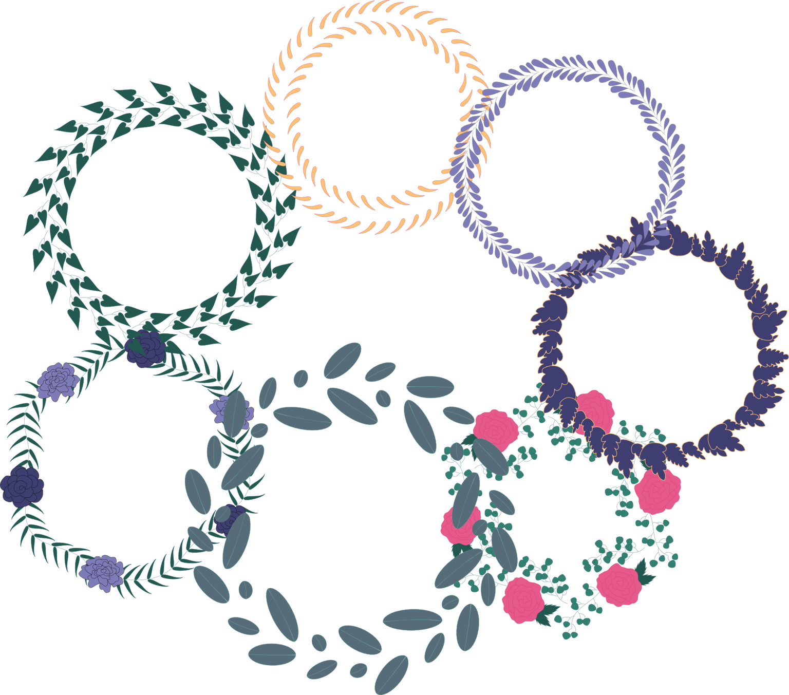 Leaf Wreaths - image 1 - student project
