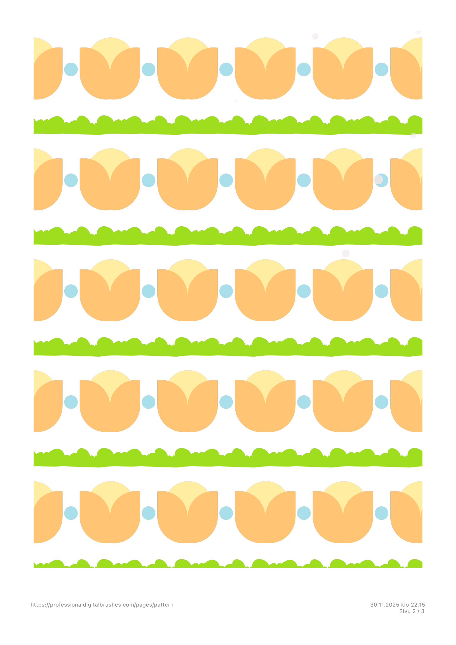 Endless floral pattern 🌷 - image 1 - student project