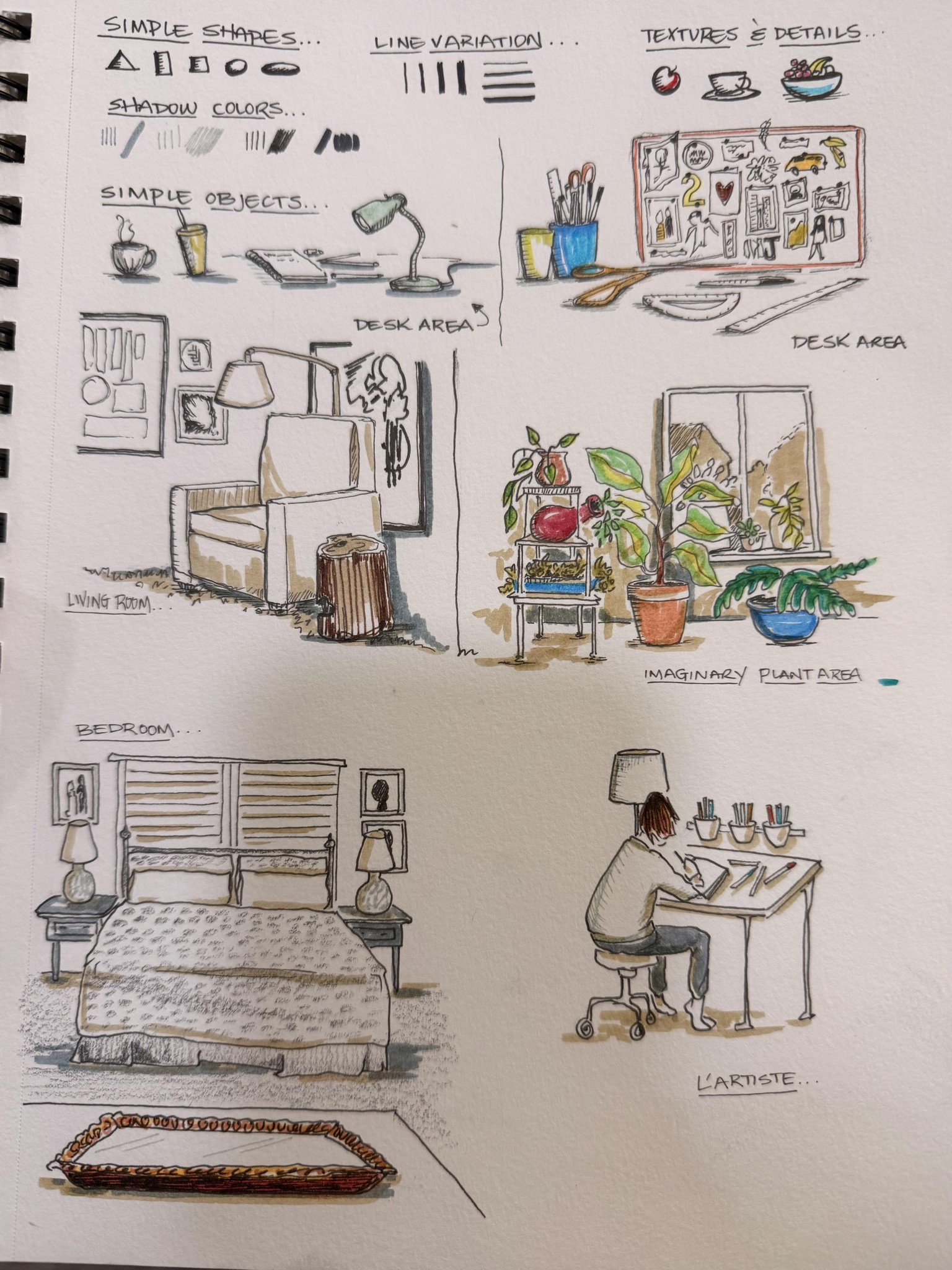 Doodle Sketch: Everyday things, rooms, activities - image 1 - student project