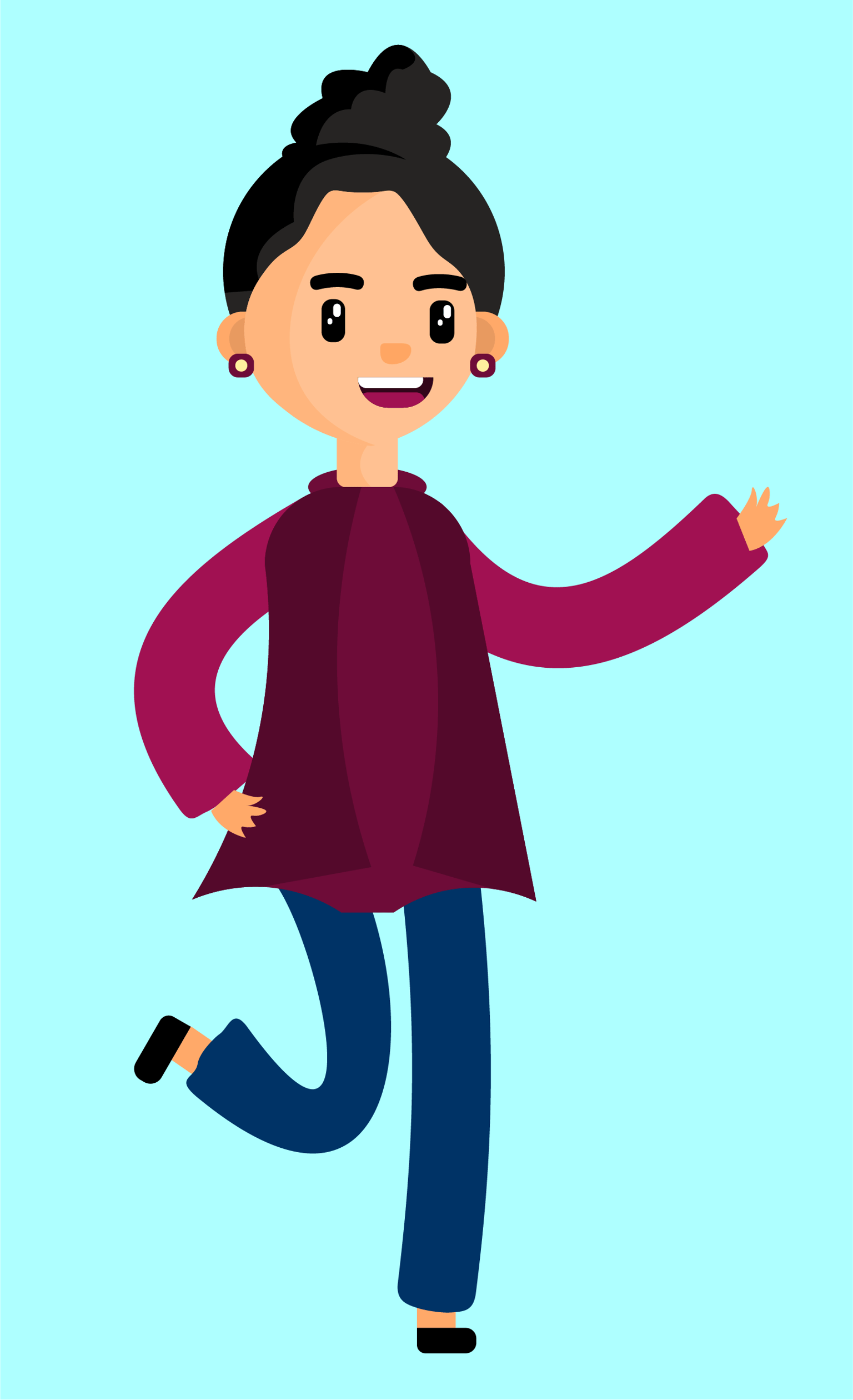 Flat illustration-basic shapes - image 1 - student project