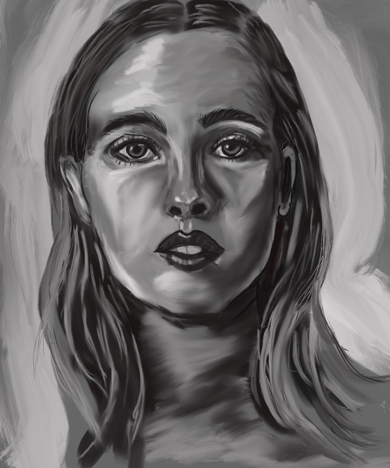 Digital Oil Painting Portrait - image 1 - student project