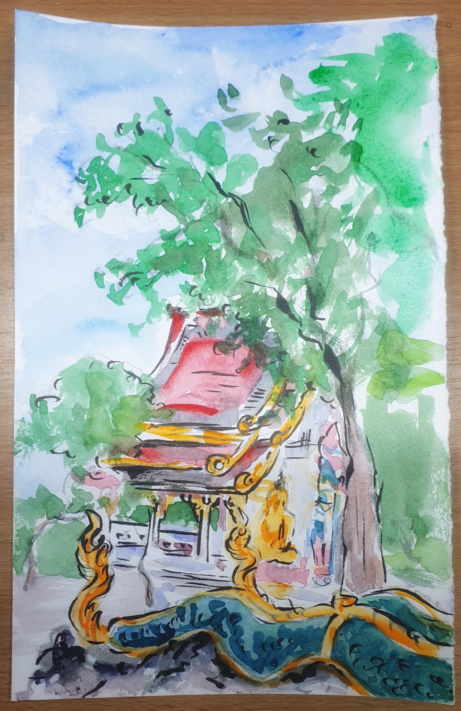 Travel sketching exercise (Thailand edition :D) - image 2 - student project