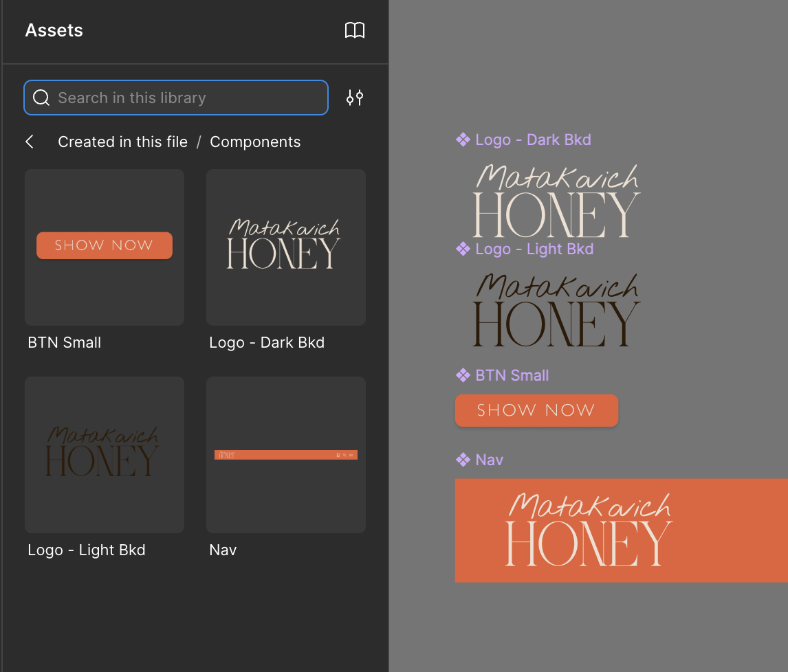 Matakovich Honey Wireframe - image 2 - student project