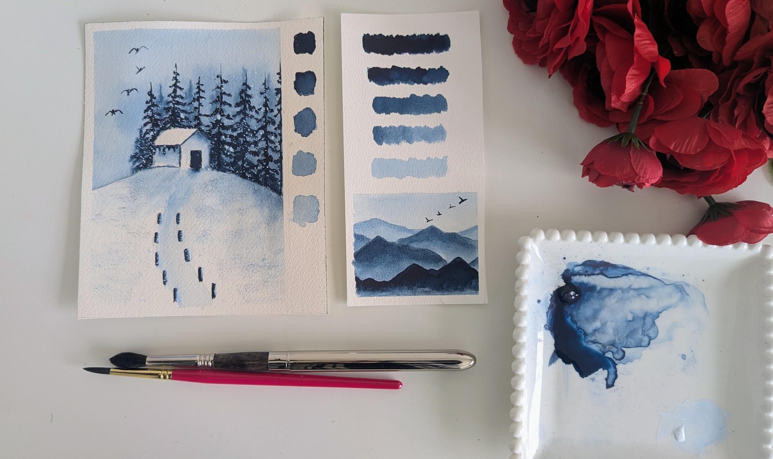 A Monochrome Watercolor Class - image 3 - student project