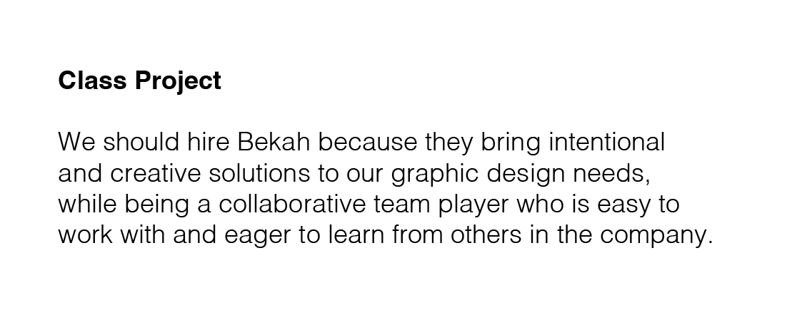 Graphic Design Interviewing - image 1 - student project