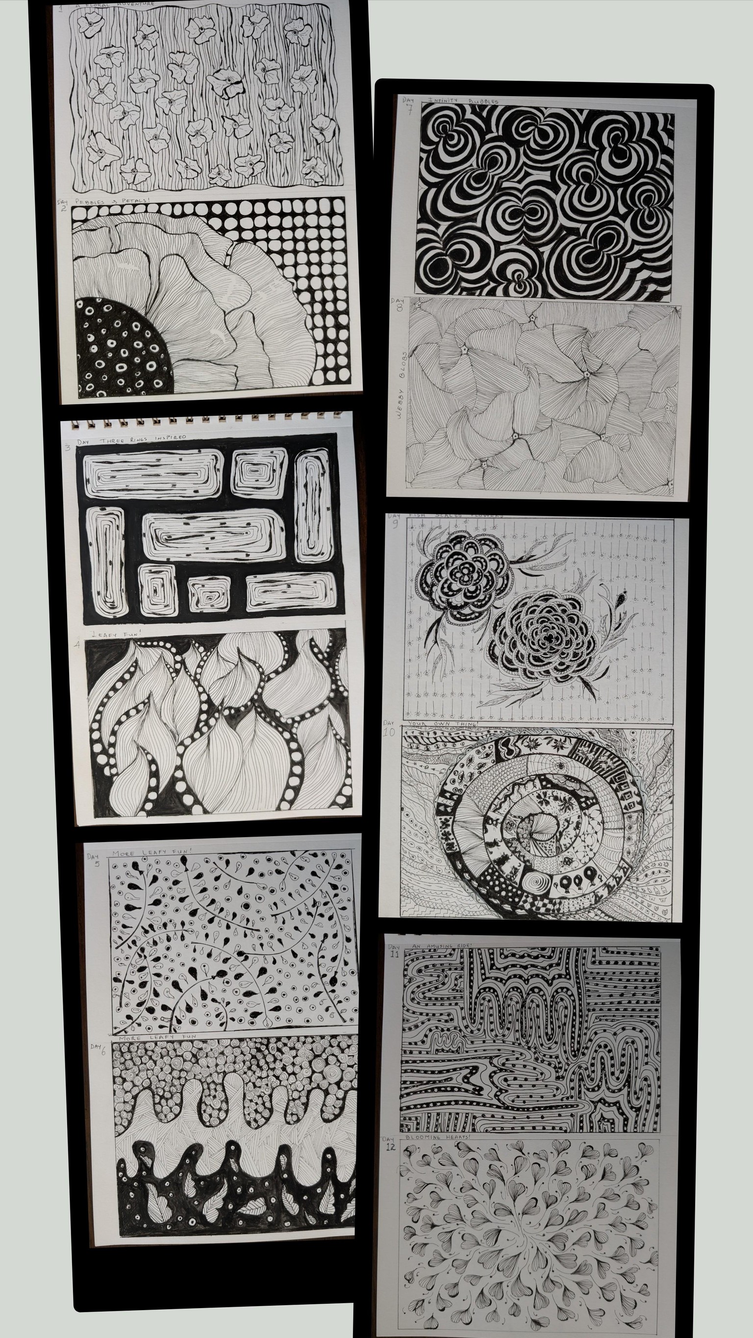 Day 1 to 30 - ZenDoodle & Zentangle - image 2 - student project