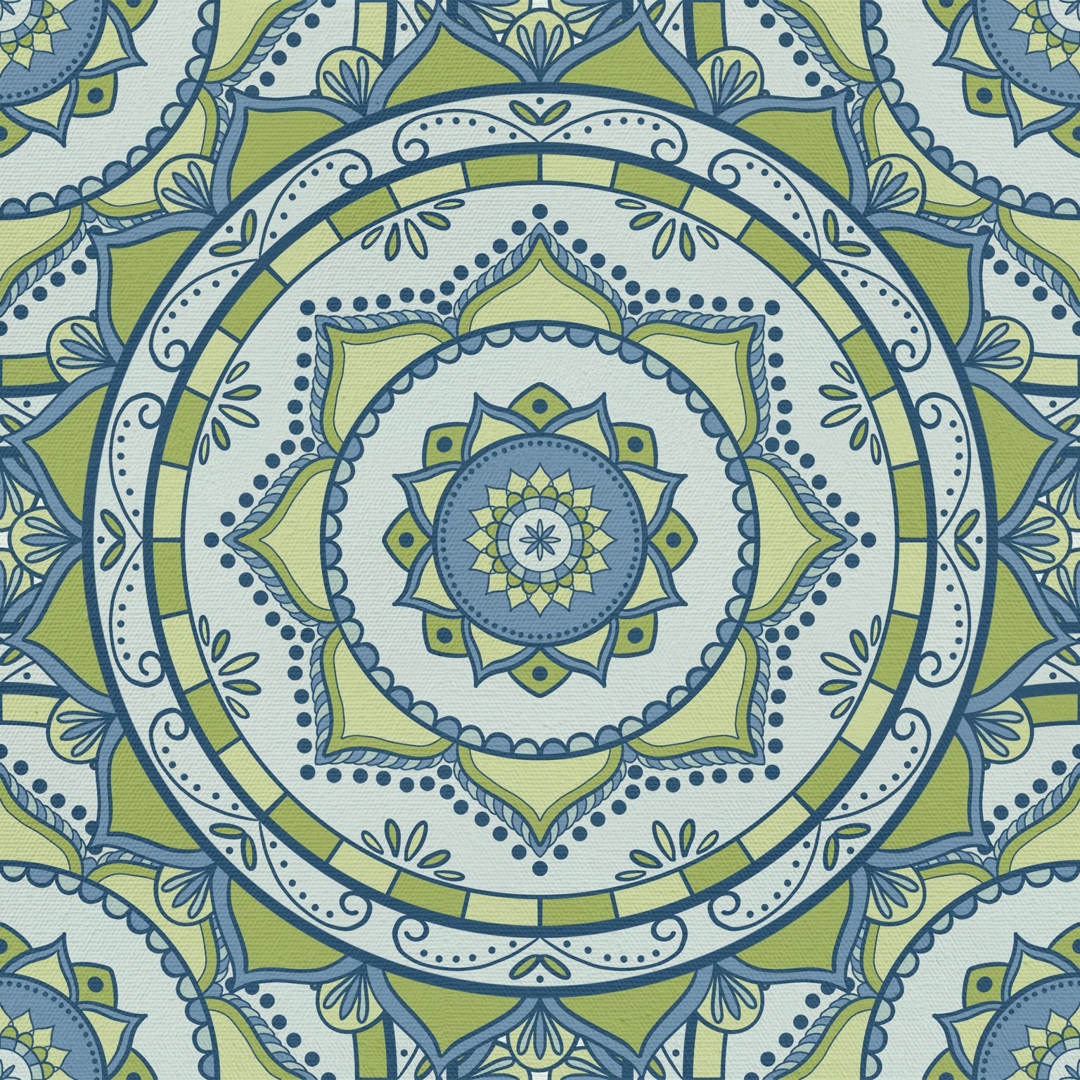 Seamless Mandala Pattern in Procreate - image 1 - student project